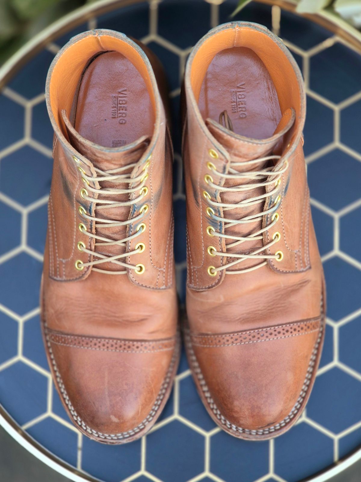 Photo by Slash on March 5, 2026 of the Viberg Service Boot BCT in Maryam Fango Vitello Calf.