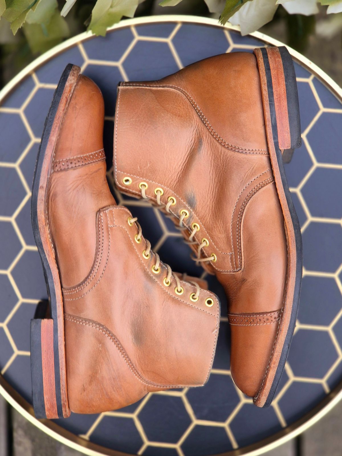 Photo by Slash on April 4, 2026 of the Viberg Service Boot BCT in Maryam Fango Vitello Calf.