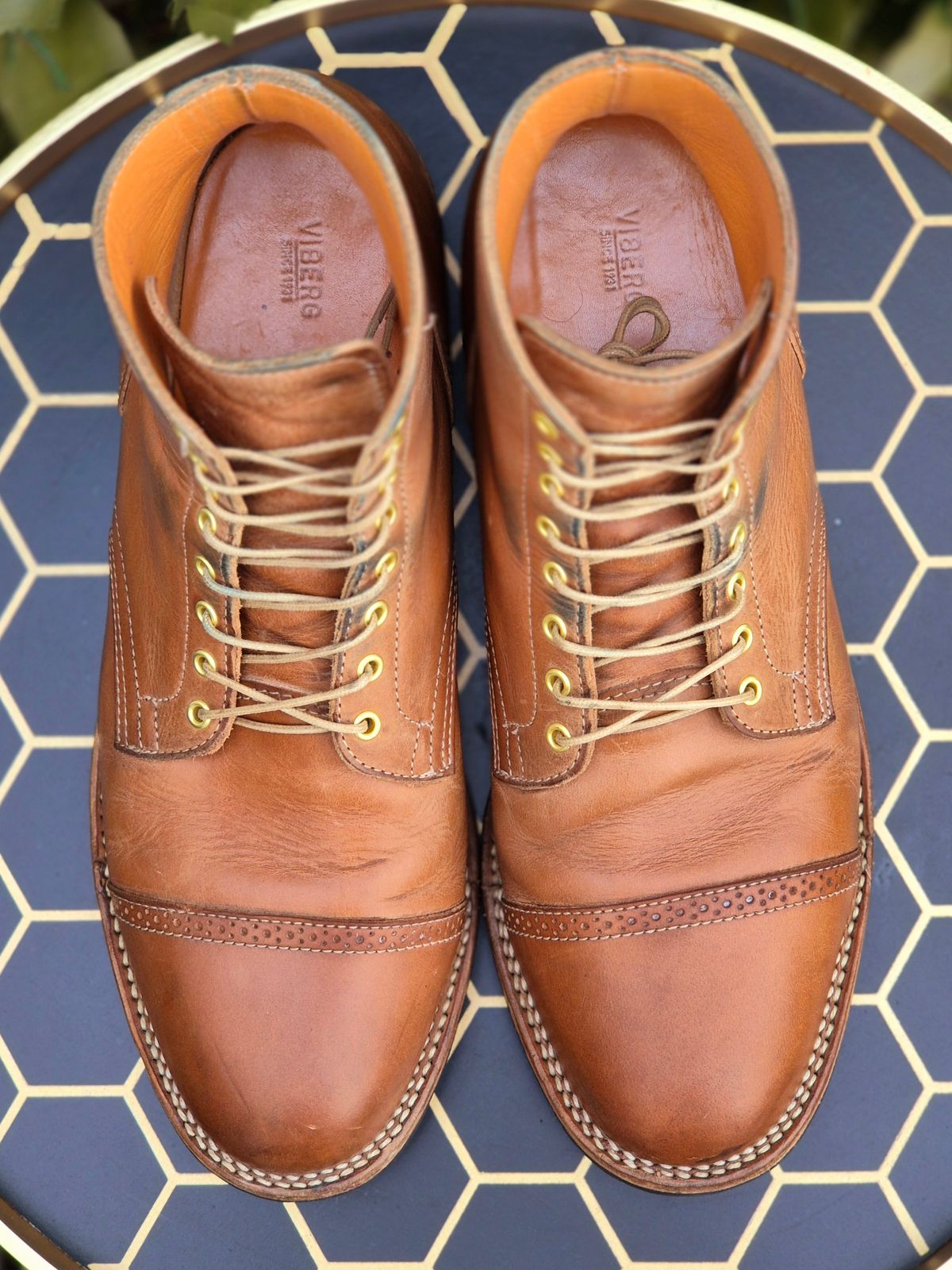 Photo by Slash on April 4, 2026 of the Viberg Service Boot BCT in Maryam Fango Vitello Calf.