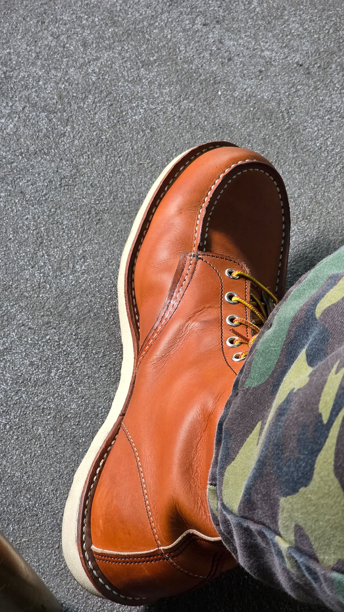 Photo by CarloSyempre on May 1, 2026 of the Red Wing 6-Inch Classic Moc in S.B. Foot Oro Legacy.