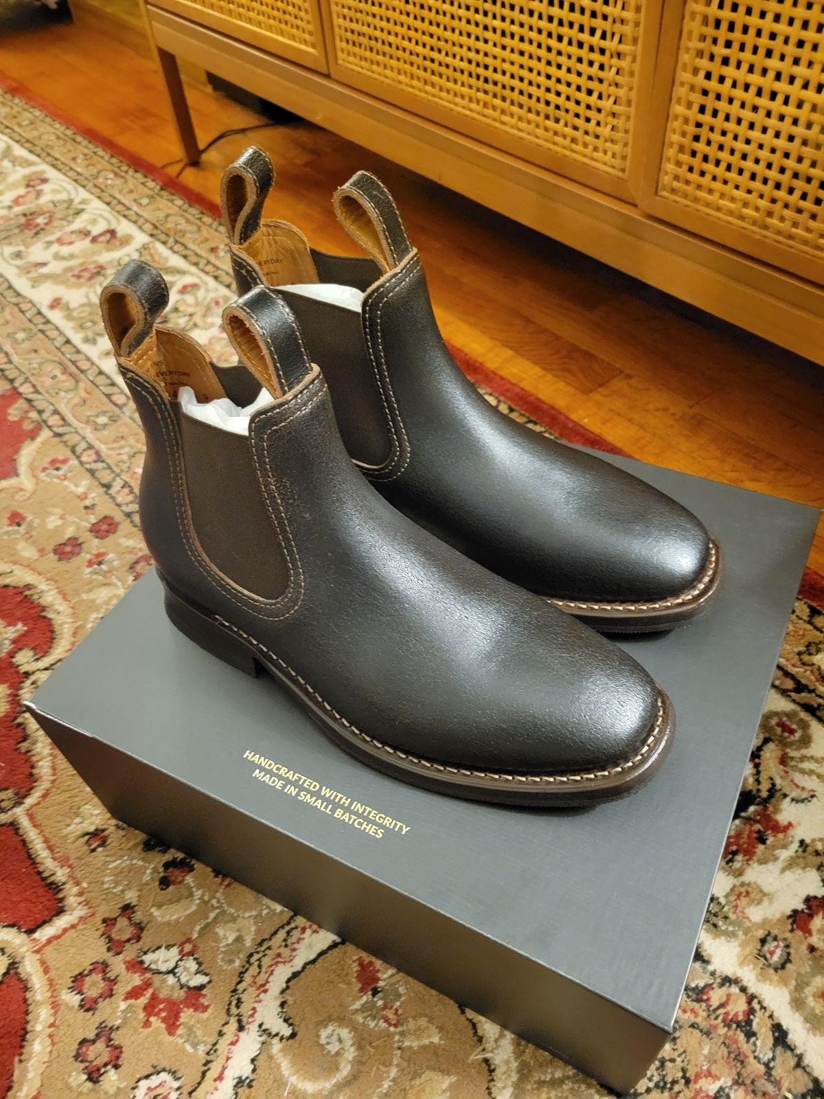 Photo by dbgaborko on February 13, 2025 of the Thursday Thursday / Journeyman in Thursday Waxed Roughout Cacao.