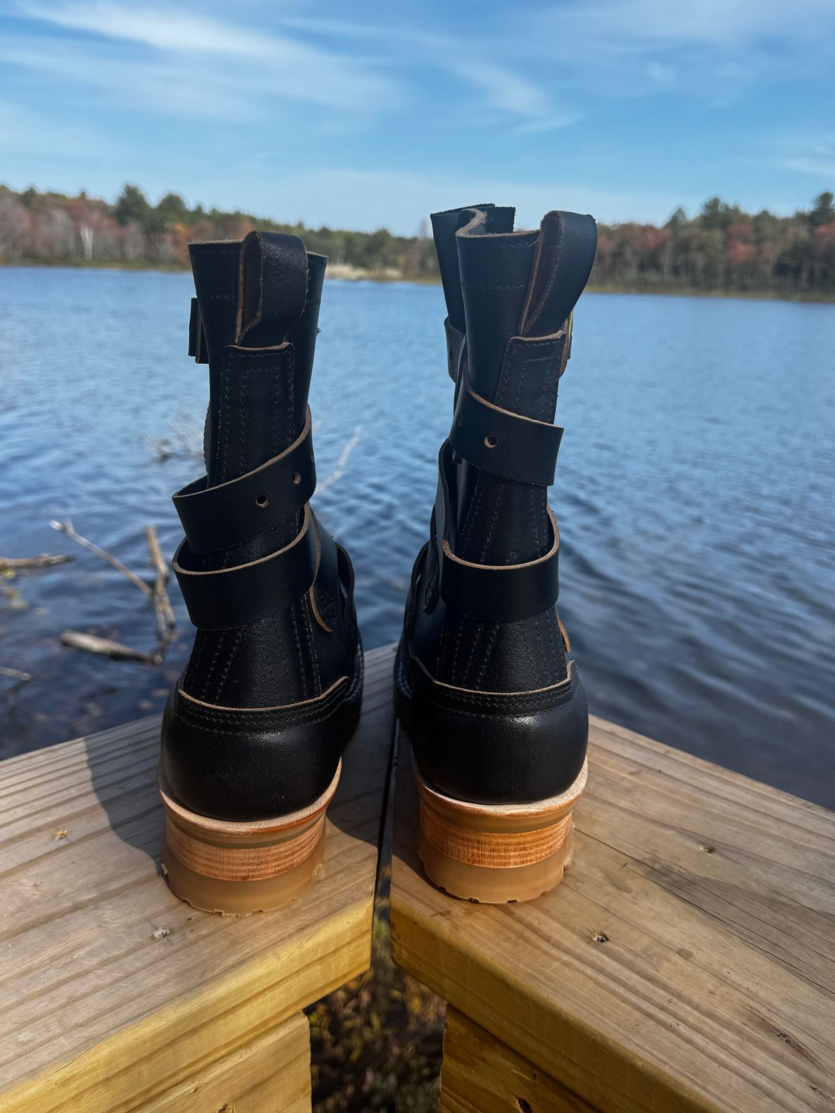 Photo by tgetzen on October 1, 2025 of the Nicks TankerPro in Horween Black Waxed Flesh.