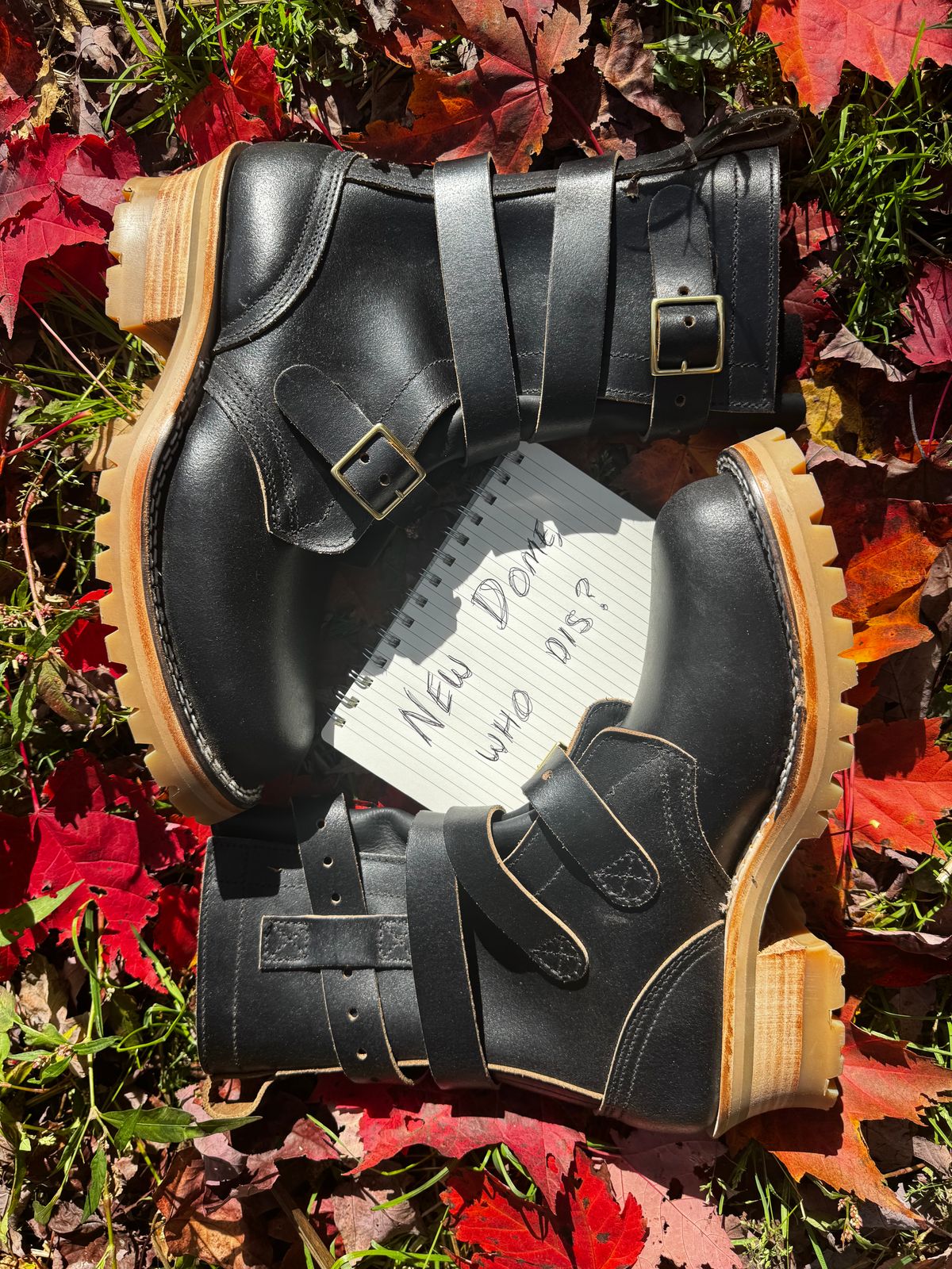 Photo by tgetzen on October 1, 2025 of the Nicks TankerPro in Horween Black Waxed Flesh.