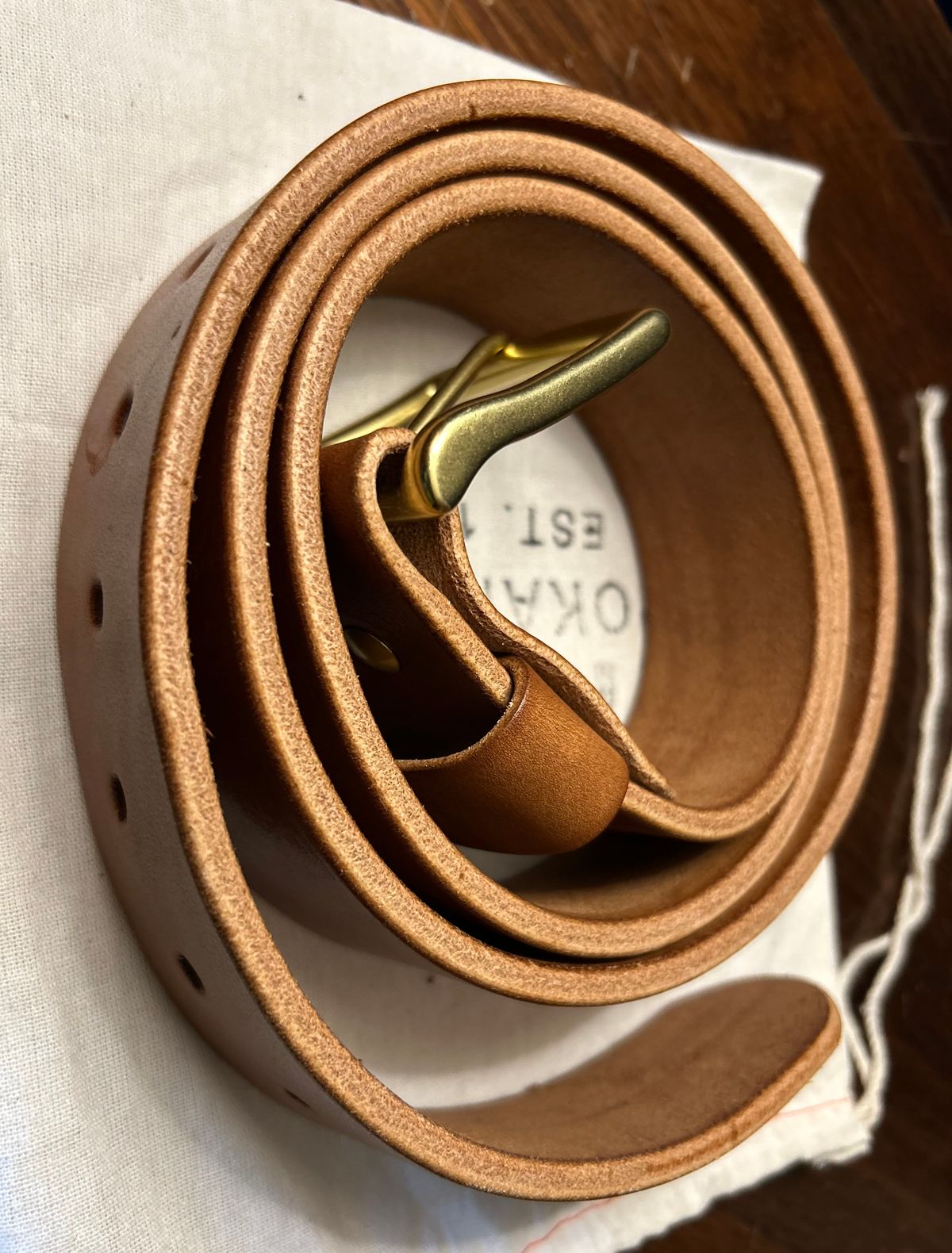 Photo by Ankle333 on October 4, 2025 of the Nicks Heavy Duty Work Belt in Wickett & Craig Buck Brown Traditional Harness.
