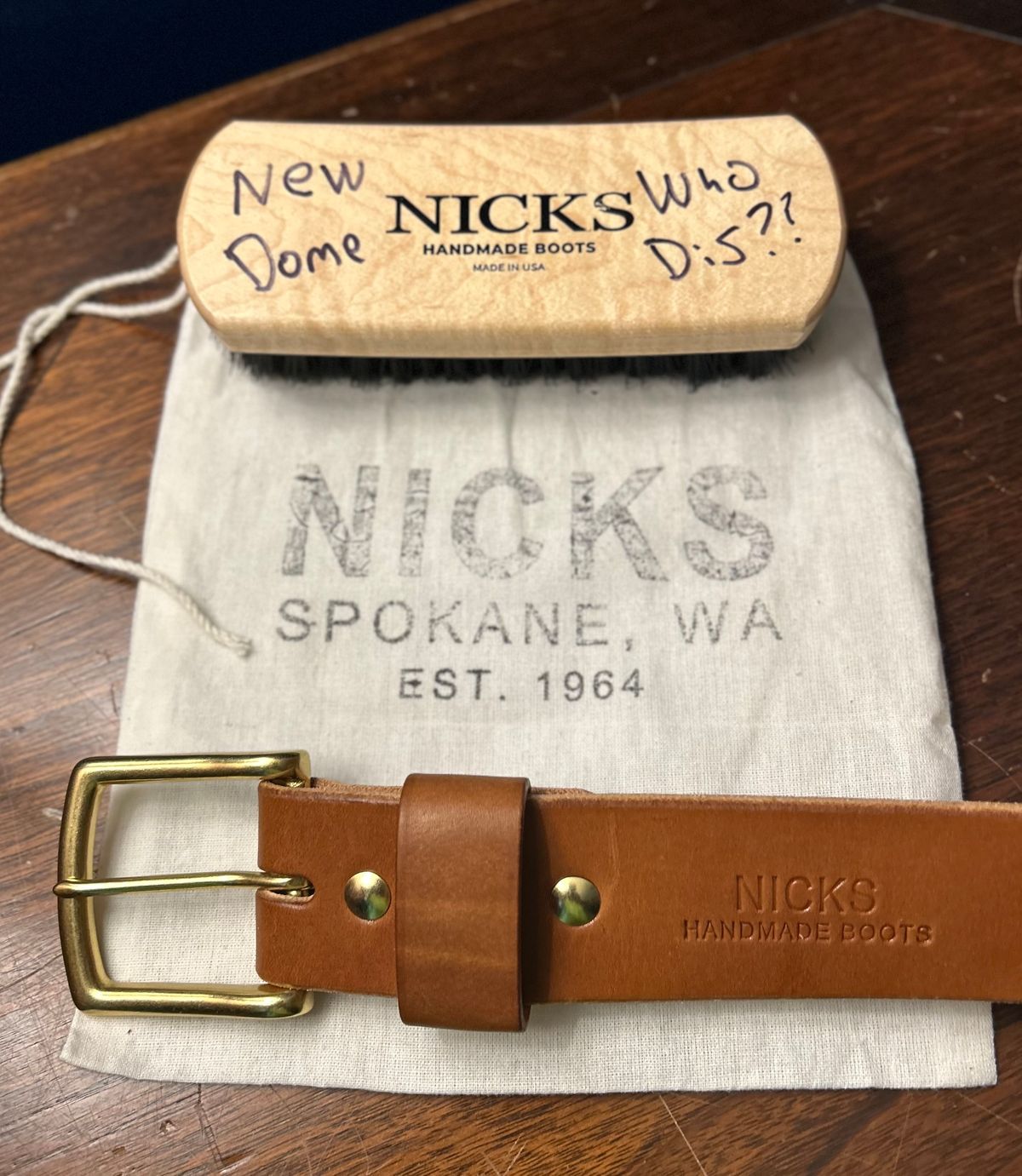 Photo by Ankle333 on October 4, 2025 of the Nicks Heavy Duty Work Belt in Wickett & Craig Buck Brown Traditional Harness.