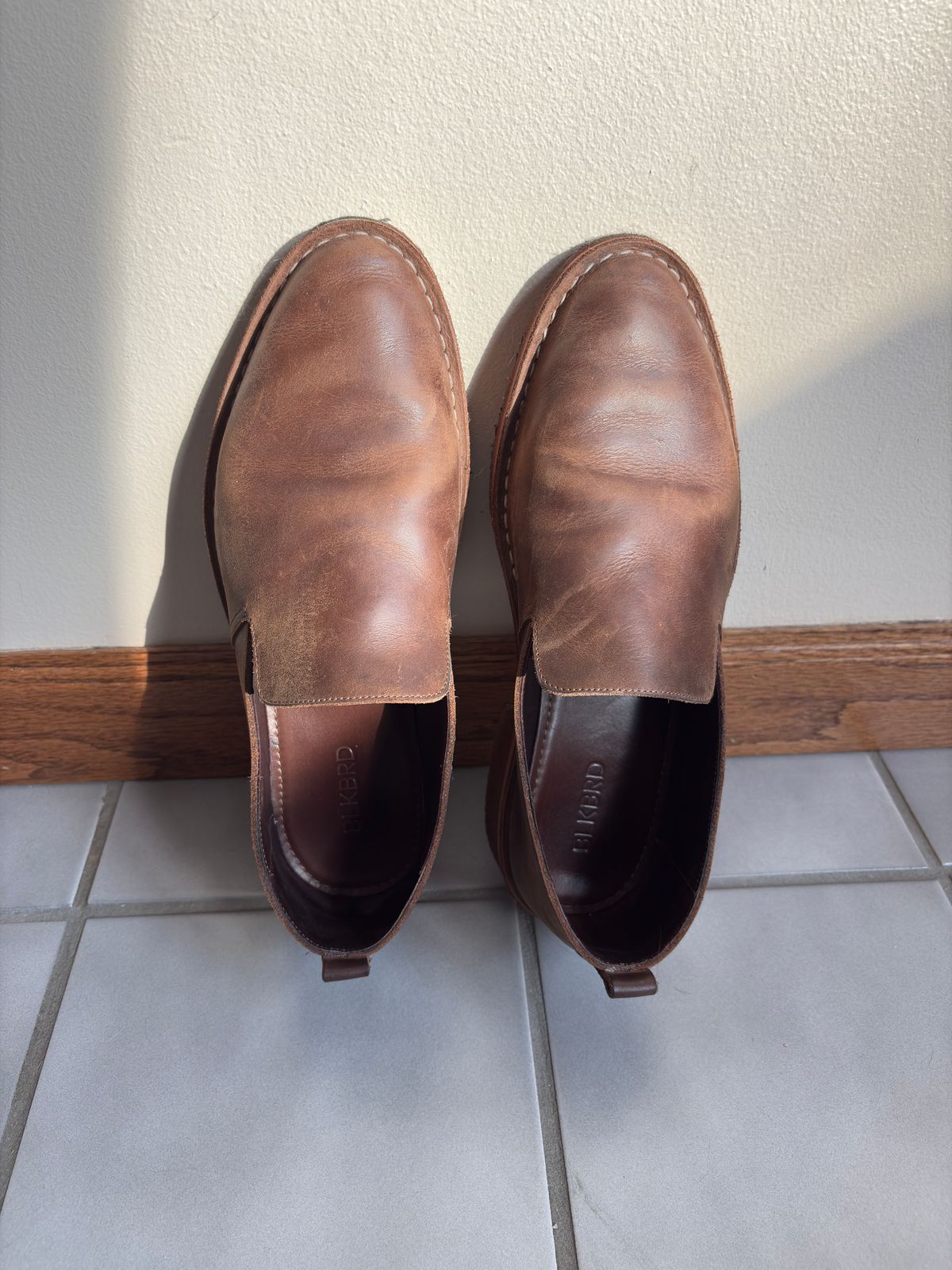 Photo by glddstgpsy on March 26, 2025 of the Blkbrd Shoemaker Travers in Brown Pull Up.