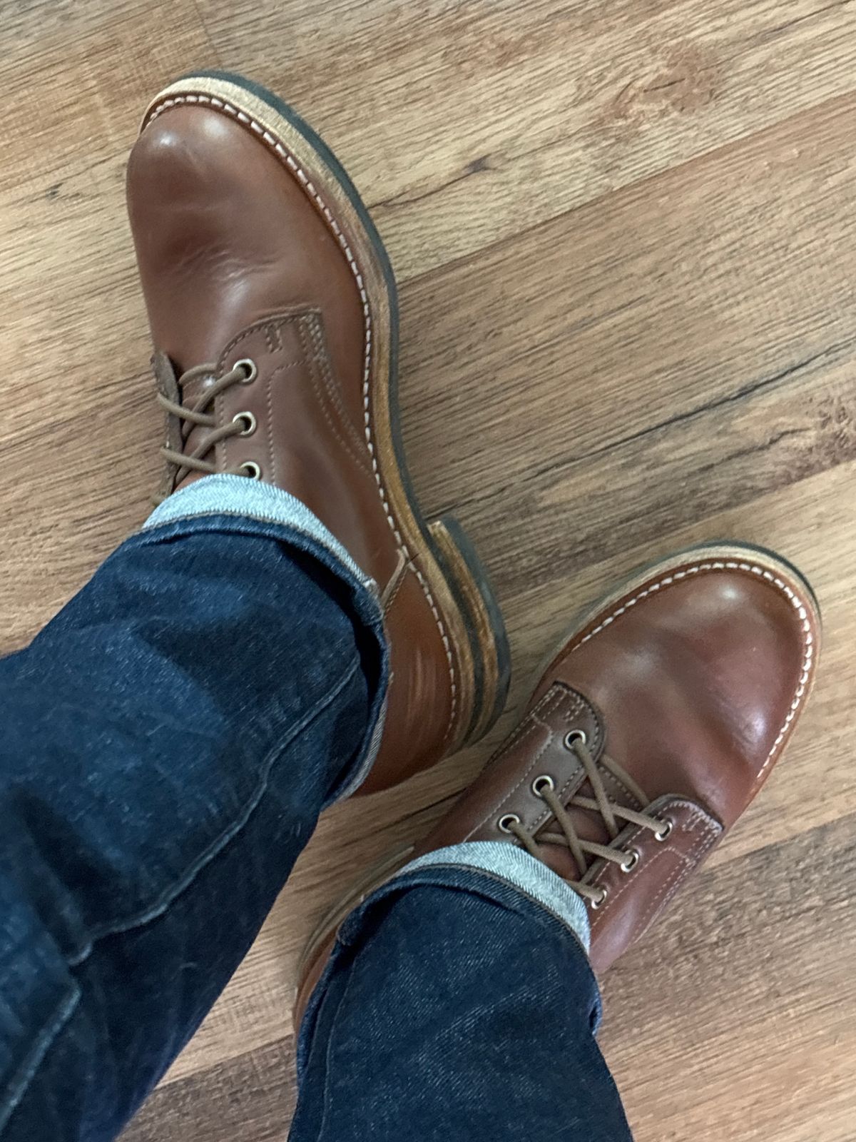 Photo by glddstgpsy on February 14, 2026 of the Truman Plain Toe Boot in Horween Autumn Chromexcel.