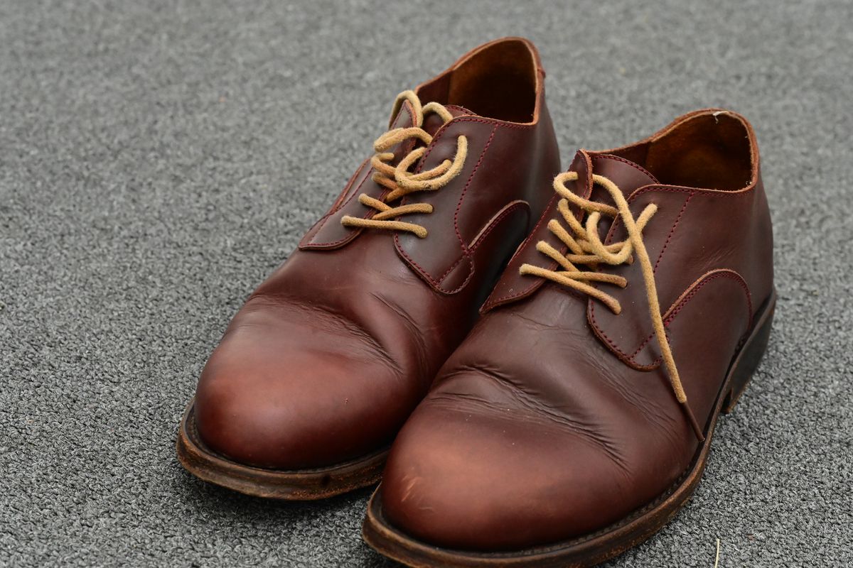 Photo by quixoticelixer on February 21, 2026 of the Junkard Derby in Junkard Veg Tan Burgundy.