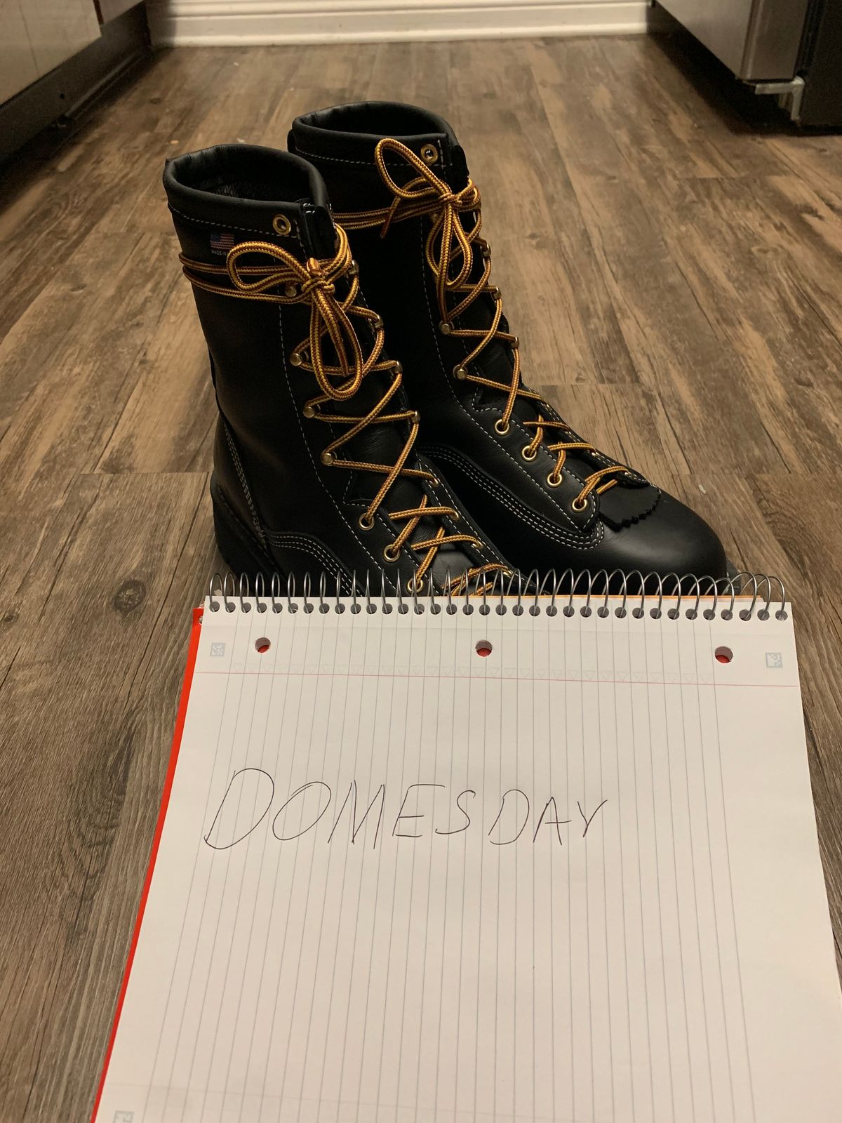 Photo by AThousandAcres on October 14, 2024 of the Danner Super Rain Forest in ‘Super Rain Forest’ Leather Black.