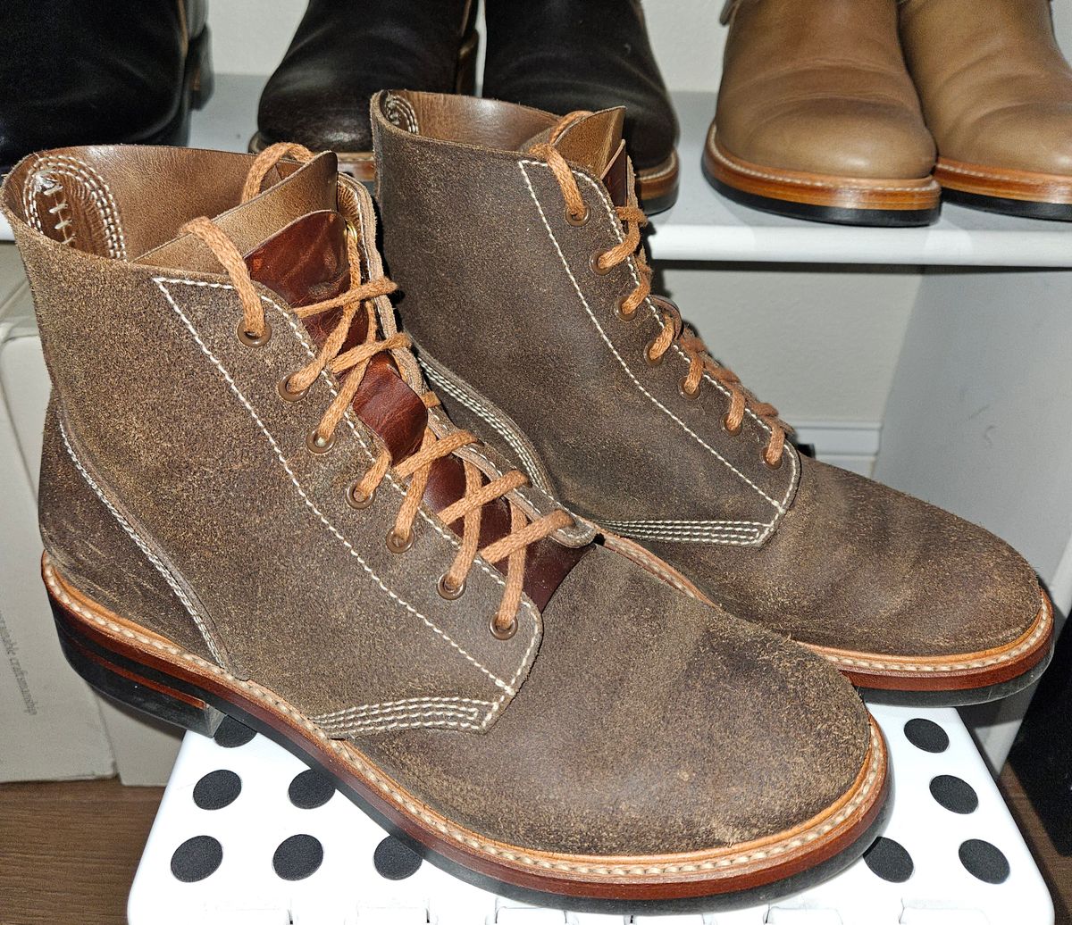 Photo by Adam_C on February 5, 2026 of the John Lofgren M-43 Service Shoes in Horween Natural Chromexcel Roughout.