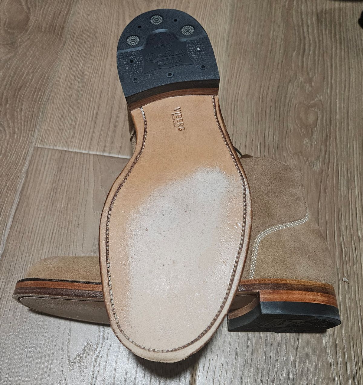 Photo by Adam_C on July 10, 2025 of the Viberg Boondocker in Horween Marine Field Roughout.