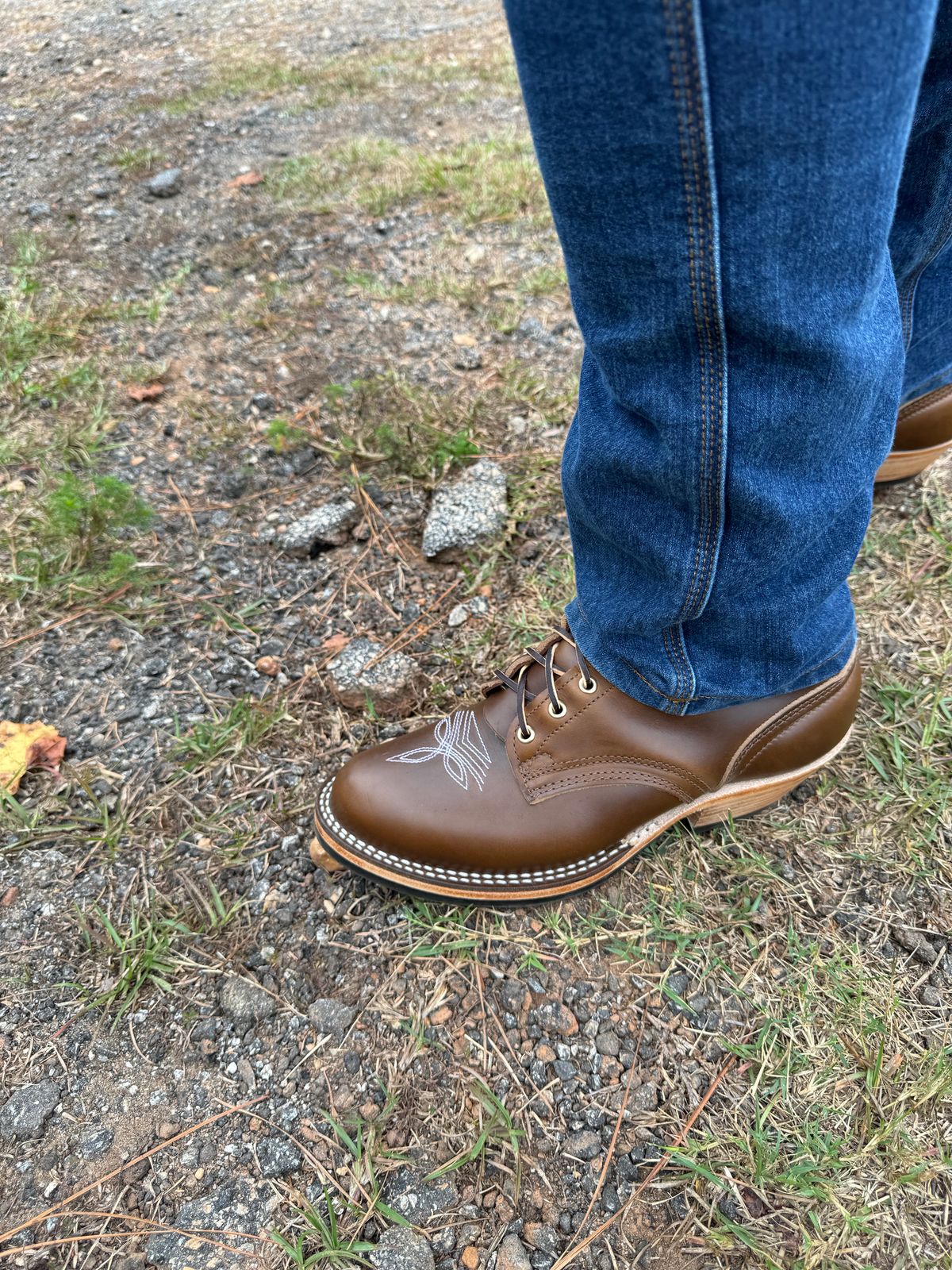 Photo by bearjohn on November 9, 2024 of the Nicks Packer in Horween British Tan Chromexcel.
