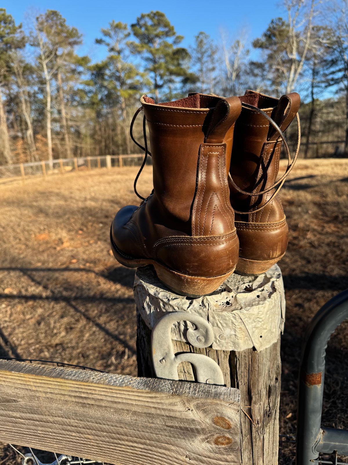 Photo by bearjohn on January 16, 2025 of the Nicks Packer in Horween British Tan Chromexcel.