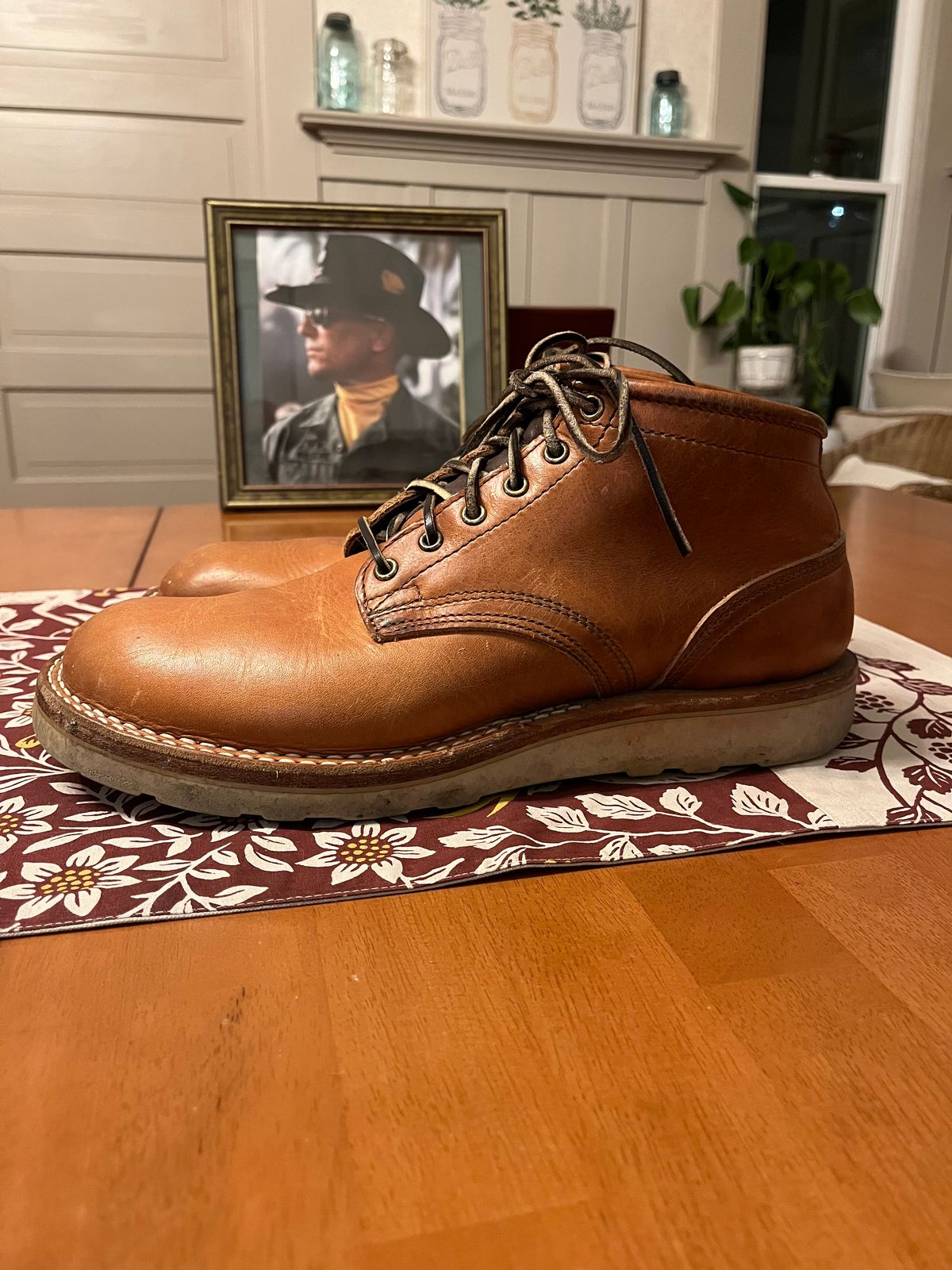Photo by Griff on March 3, 2026 of the Nicks Aldert Strider in Horween Light Natural Dublin.