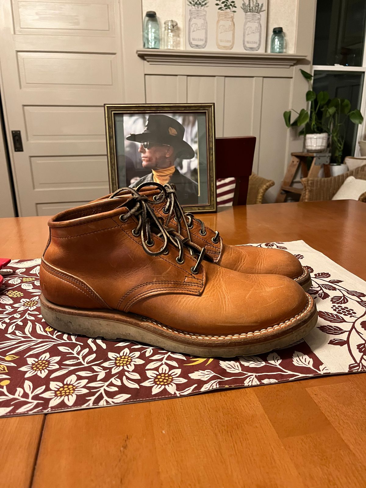 Photo by Griff on March 3, 2026 of the Nicks Aldert Strider in Horween Light Natural Dublin.