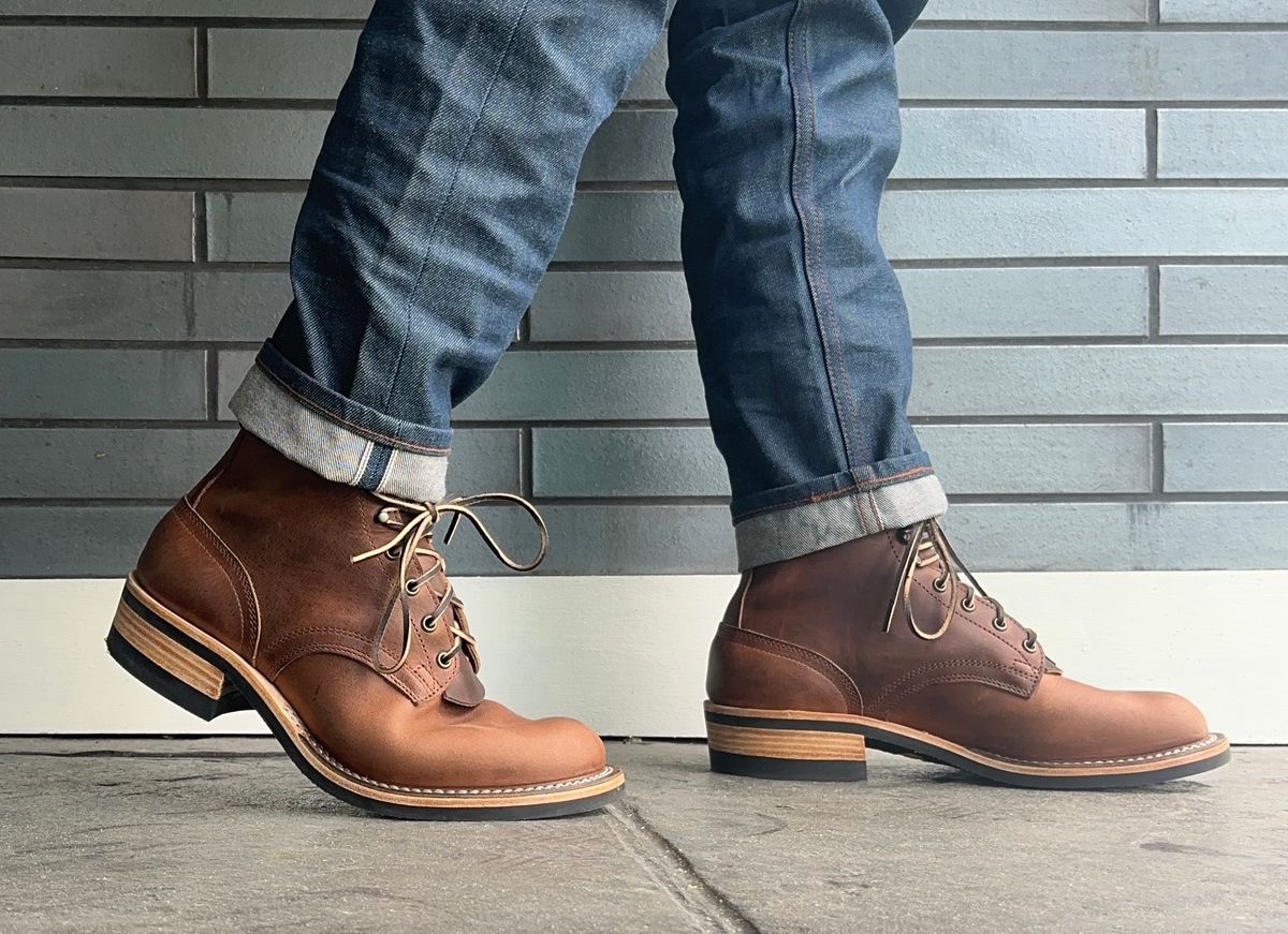 Photo by Not_old_Patinad on April 28, 2026 of the Nicks MTO in Horween Whiskey Predator.