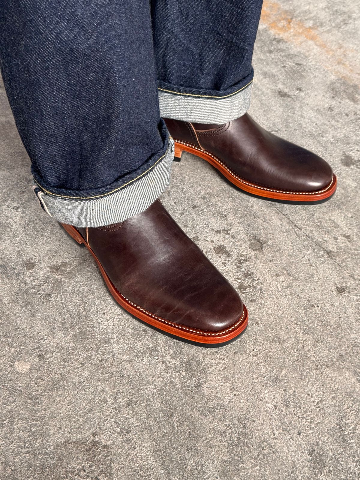 Photo by ericjohanes on October 31, 2025 of the Briselblack The Keeper 'Type 3' Engineer Boots in Maryam Dark Brown Horsebutt.