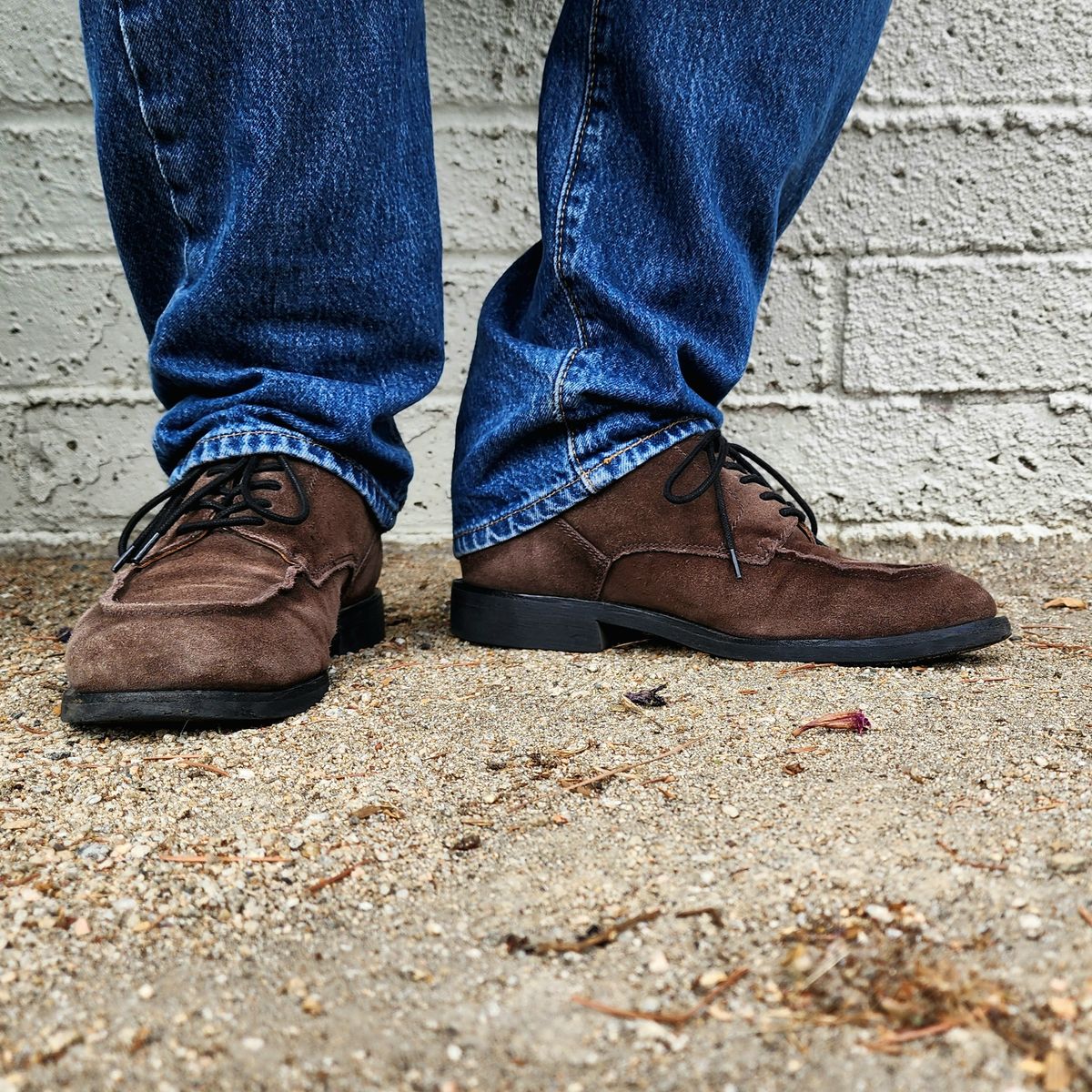Photo by Janbiya on July 21, 2025 of the XBXS Derby Boots in Prime Asia Suede.
