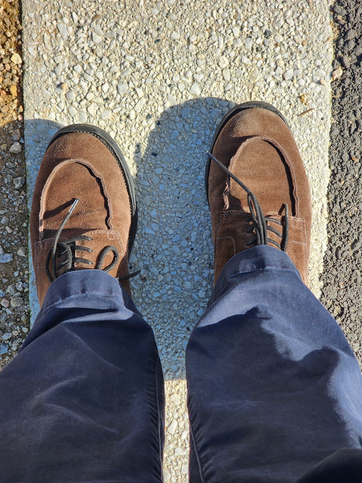 Photo by Janbiya on January 29, 2026 of the XBXS Derby Boots in Prime Asia Suede.