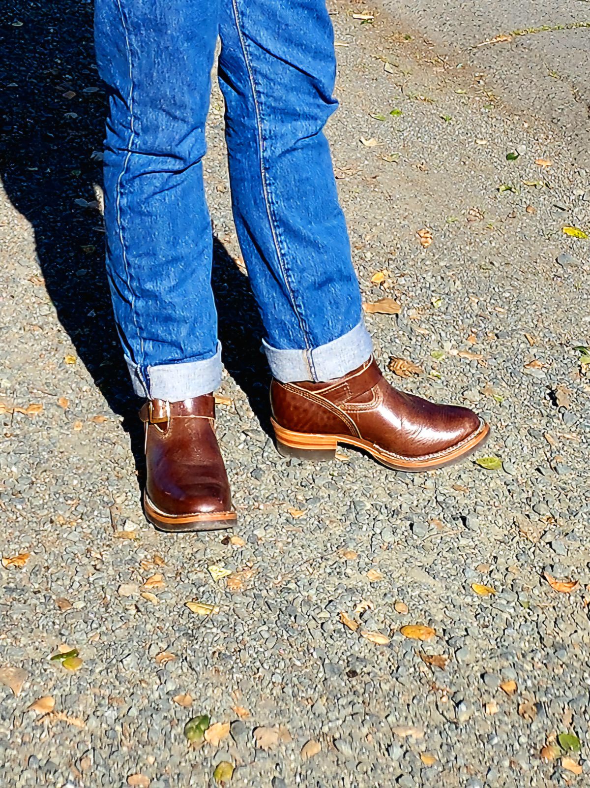 Photo by Janbiya on January 18, 2025 of the Wesco Mister Lou in Brown Horsehide.