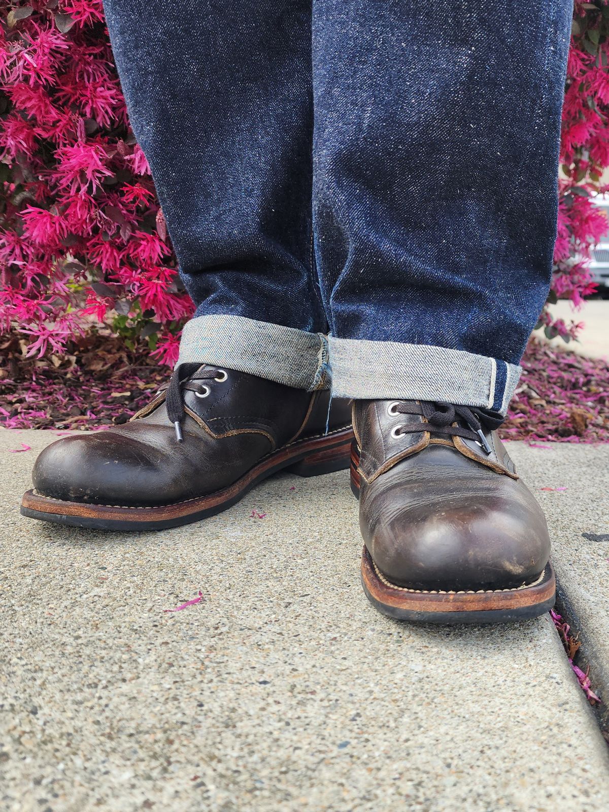 Photo by Janbiya on February 25, 2026 of the Group Leader Handmade Boots A01 in Horween Black Chromexcel.