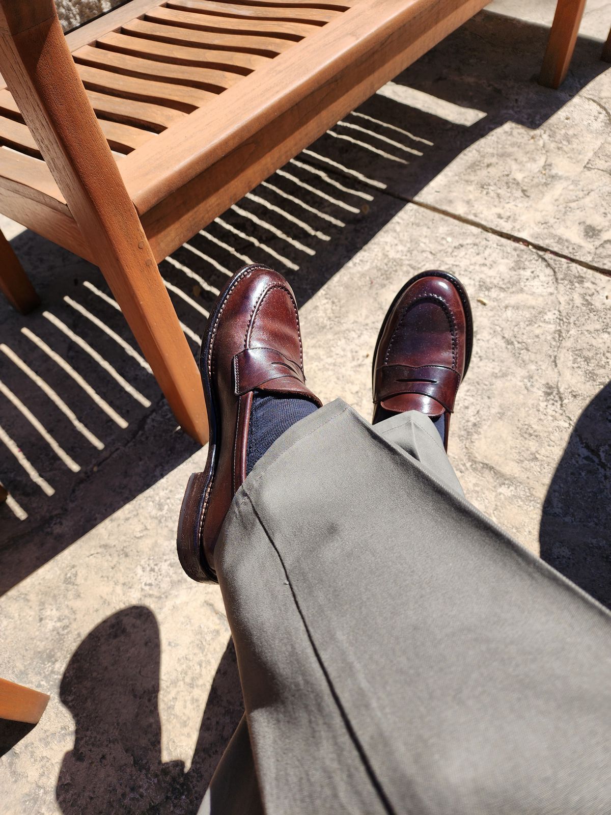 Photo by Janbiya on September 29, 2024 of the Gresgris Penny Loafer in European Horsehide (Tannery Unspecified).