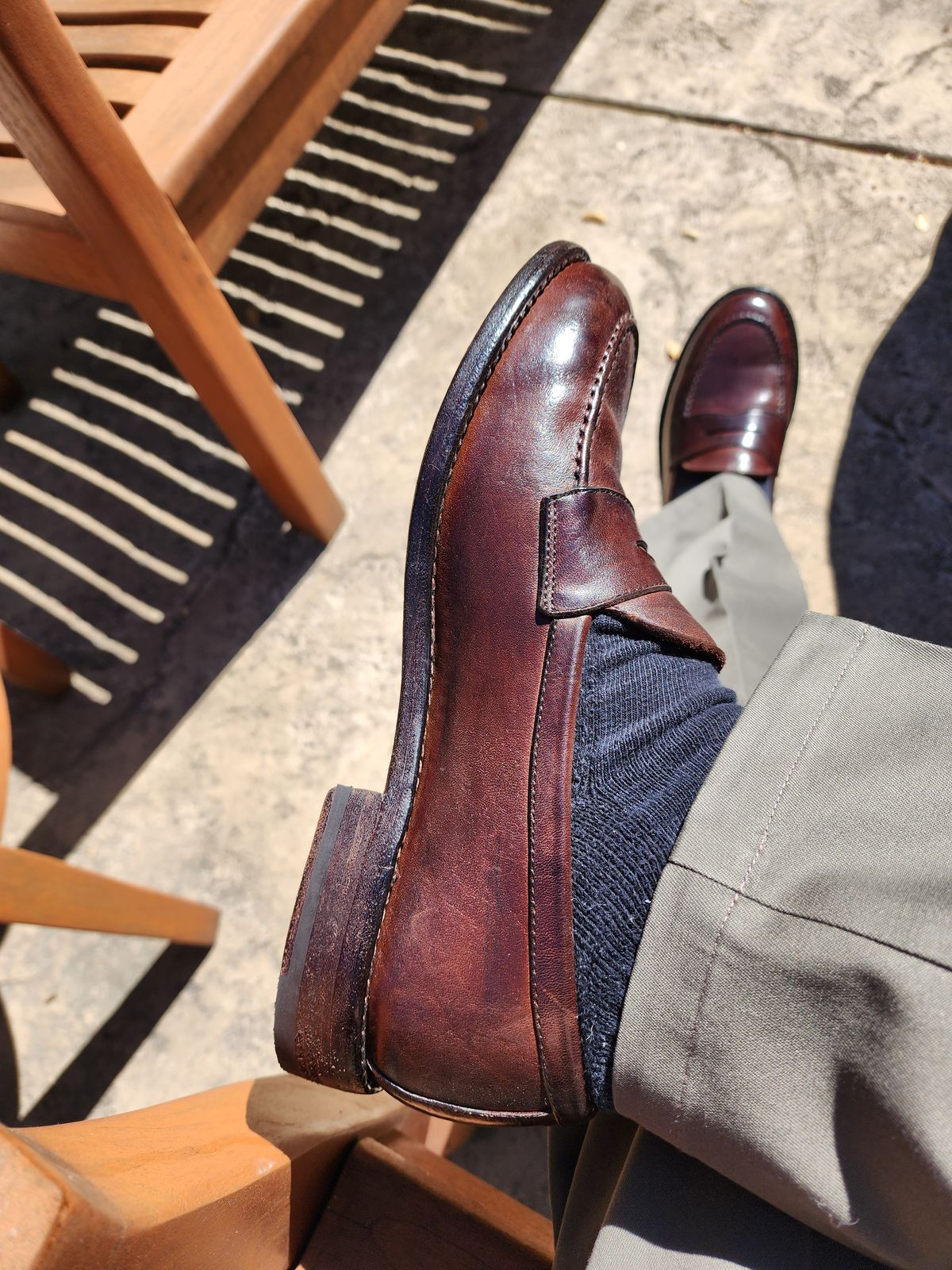 Photo by Janbiya on September 29, 2024 of the Gresgris Penny Loafer in European Horsehide (Tannery Unspecified).