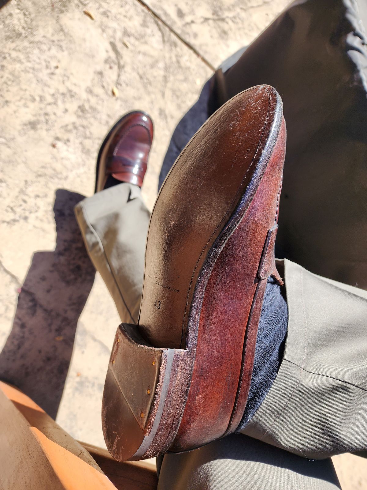 Photo by Janbiya on September 29, 2024 of the Gresgris Penny Loafer in European Horsehide (Tannery Unspecified).