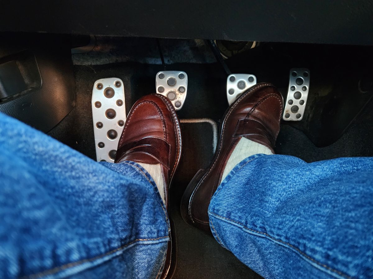 Photo by Janbiya on July 19, 2025 of the Gresgris Penny Loafer in European Horsehide (Tannery Unspecified).