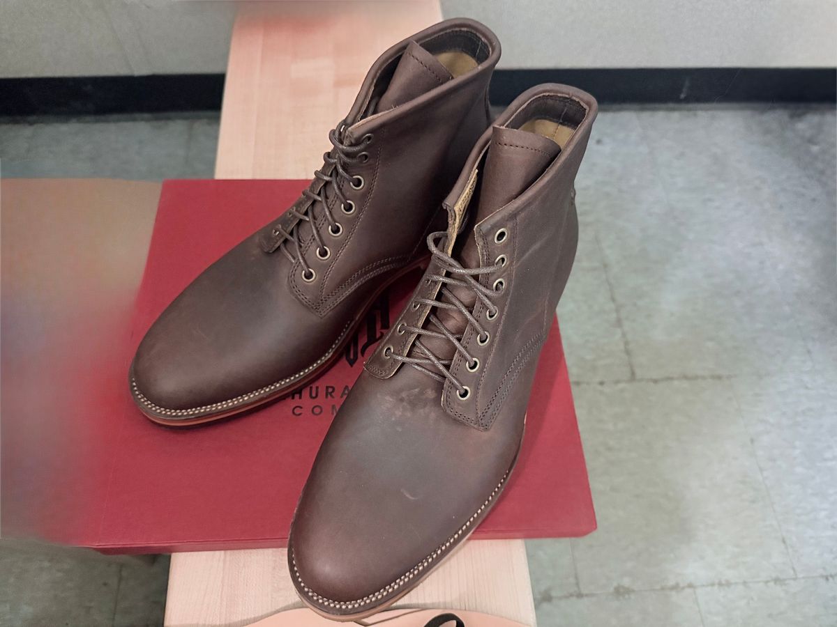 Photo by MrWillow on February 21, 2026 of the Tahura Altilis in Hoween Kudu CXL Steerhide.