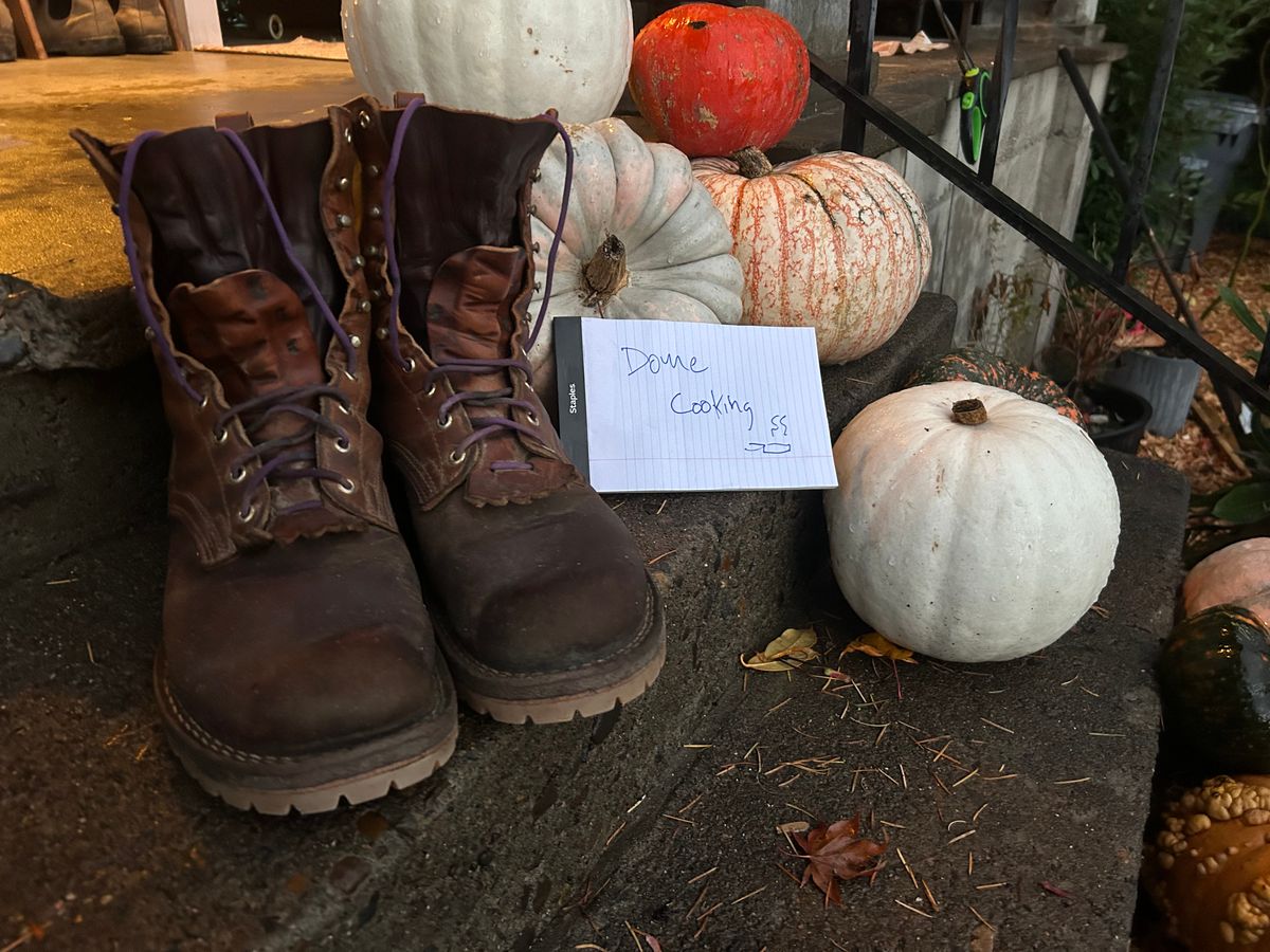 Photo by chippyben on November 6, 2025 of the Nicks Strider in Spokane Honey Smooth/ Waxed Flesh.