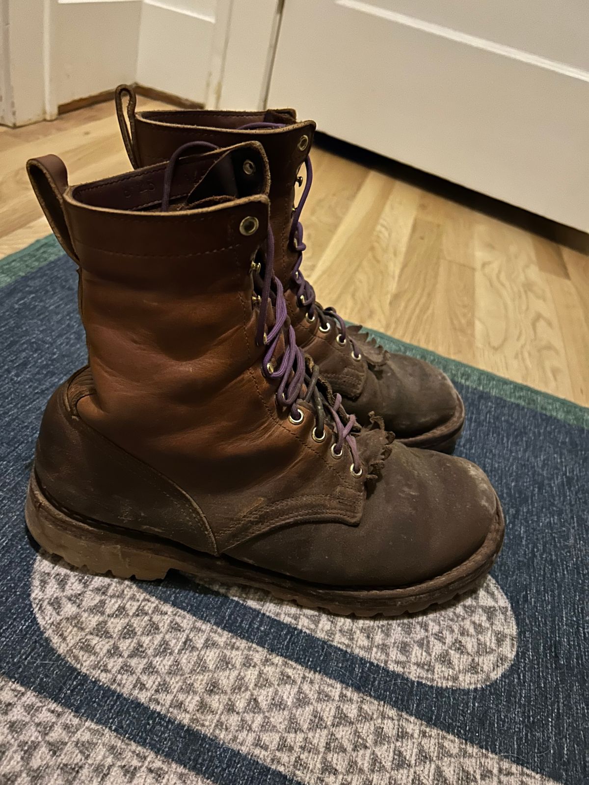 Photo by chippyben on March 6, 2026 of the Nicks Strider in Spokane Honey Smooth/ Waxed Flesh.