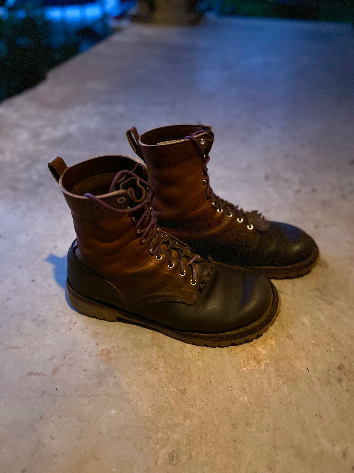 Photo by chippyben on April 6, 2026 of the Nicks Strider in Spokane Honey Smooth/ Waxed Flesh.