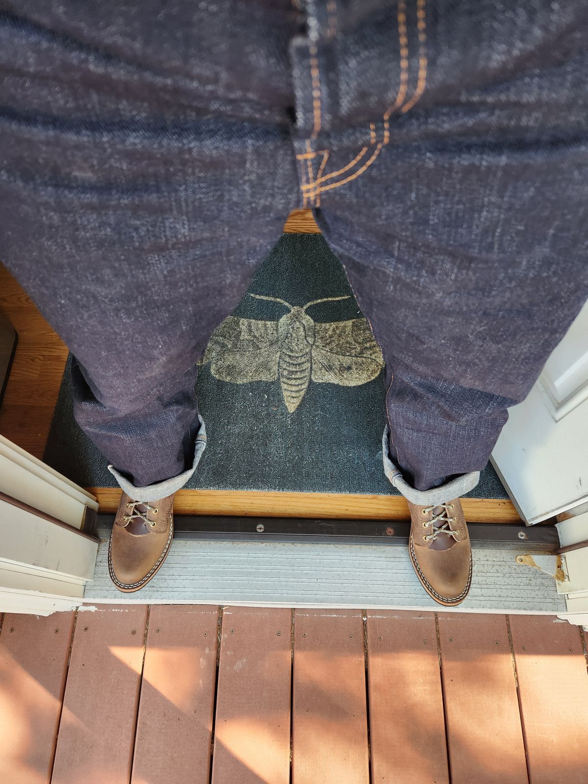 Photo by dufrau on October 1, 2025 of the Nicks Packer in Horween Predator Natural.