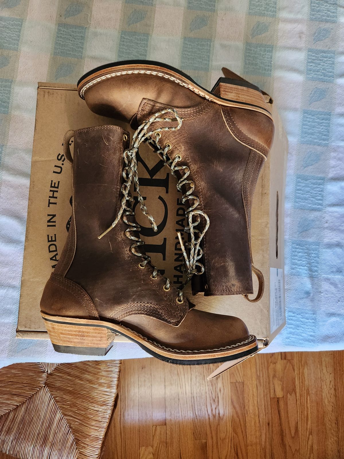 Photo by dufrau on October 1, 2025 of the Nicks Packer in Horween Predator Natural.