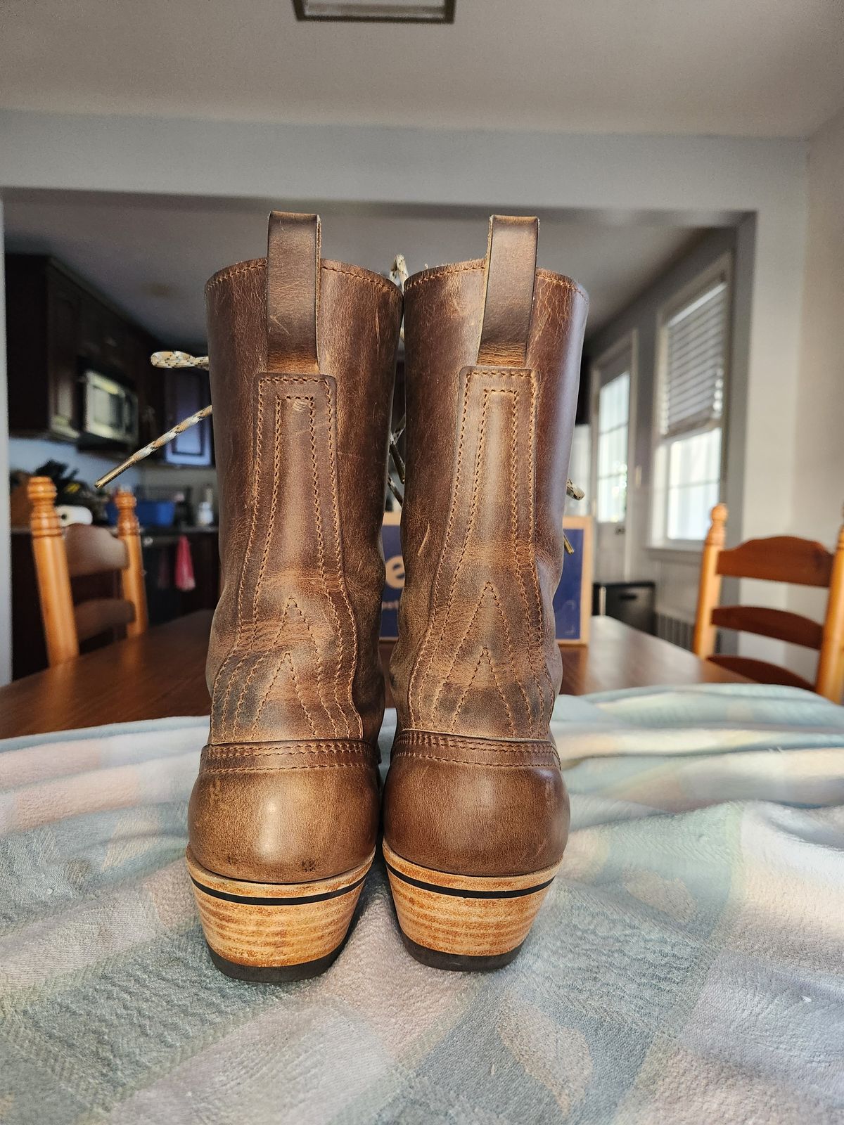 Photo by dufrau on November 1, 2025 of the Nicks Packer in Horween Predator Natural.