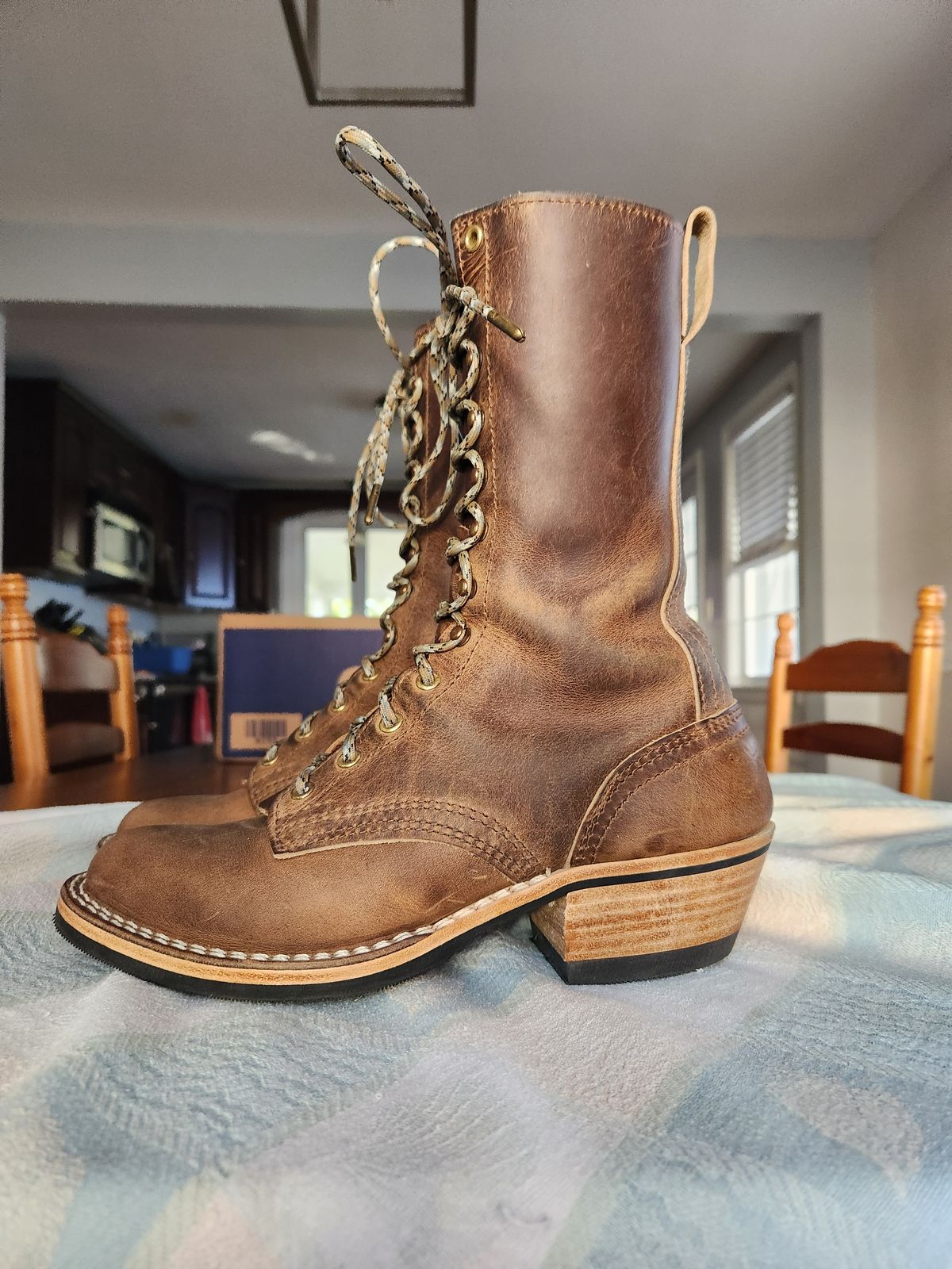 Photo by dufrau on November 1, 2025 of the Nicks Packer in Horween Predator Natural.