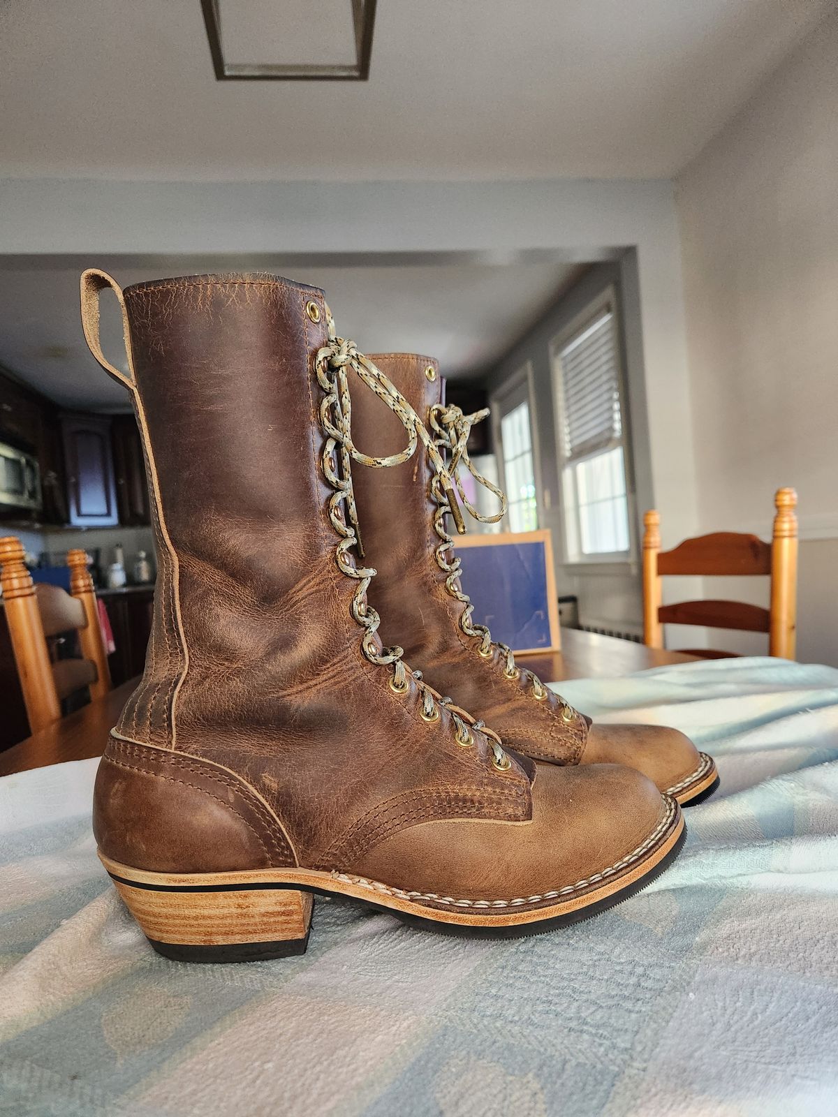Photo by dufrau on November 1, 2025 of the Nicks Packer in Horween Predator Natural.
