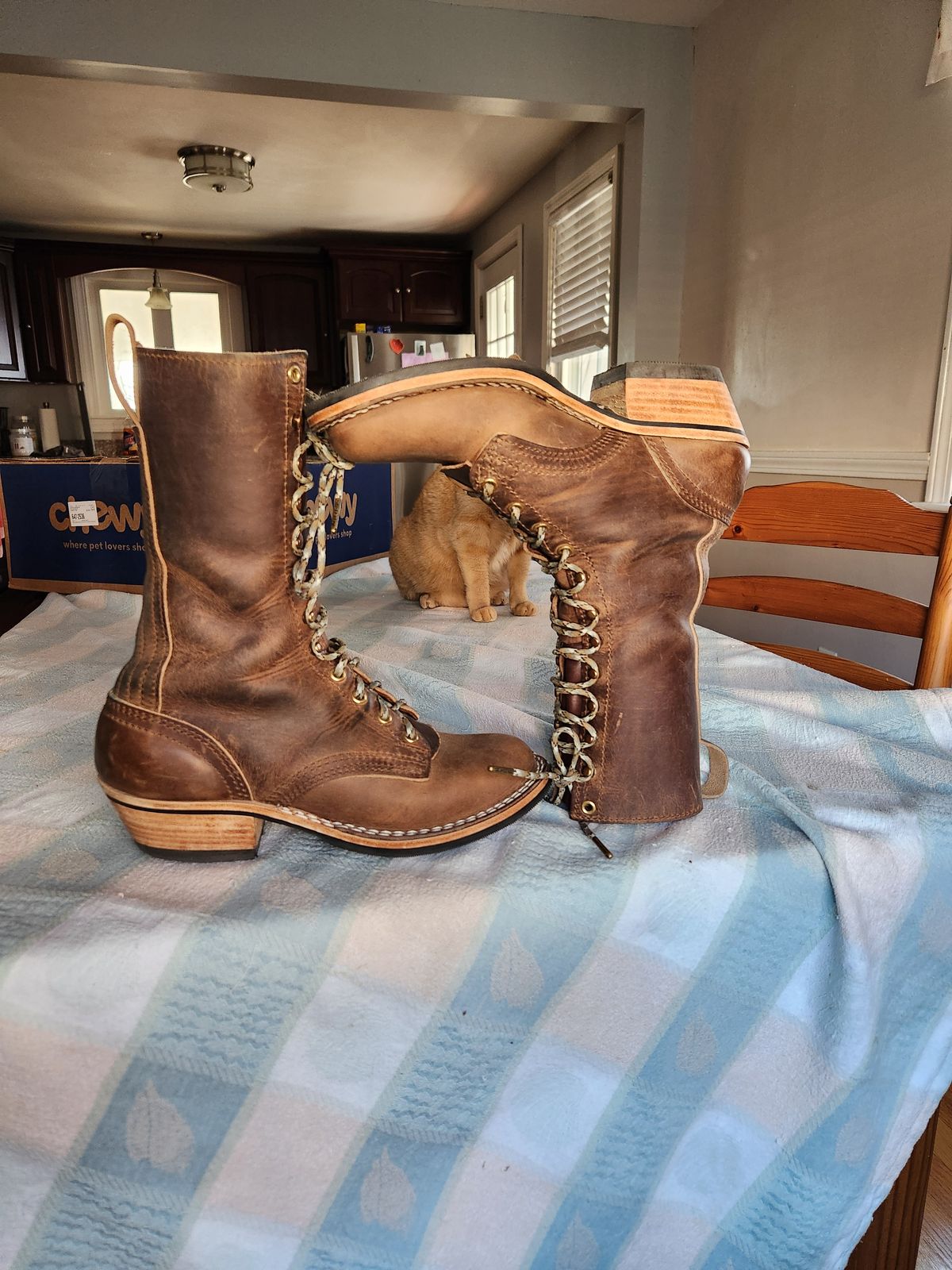 Photo by dufrau on December 3, 2025 of the Nicks Packer in Horween Predator Natural.