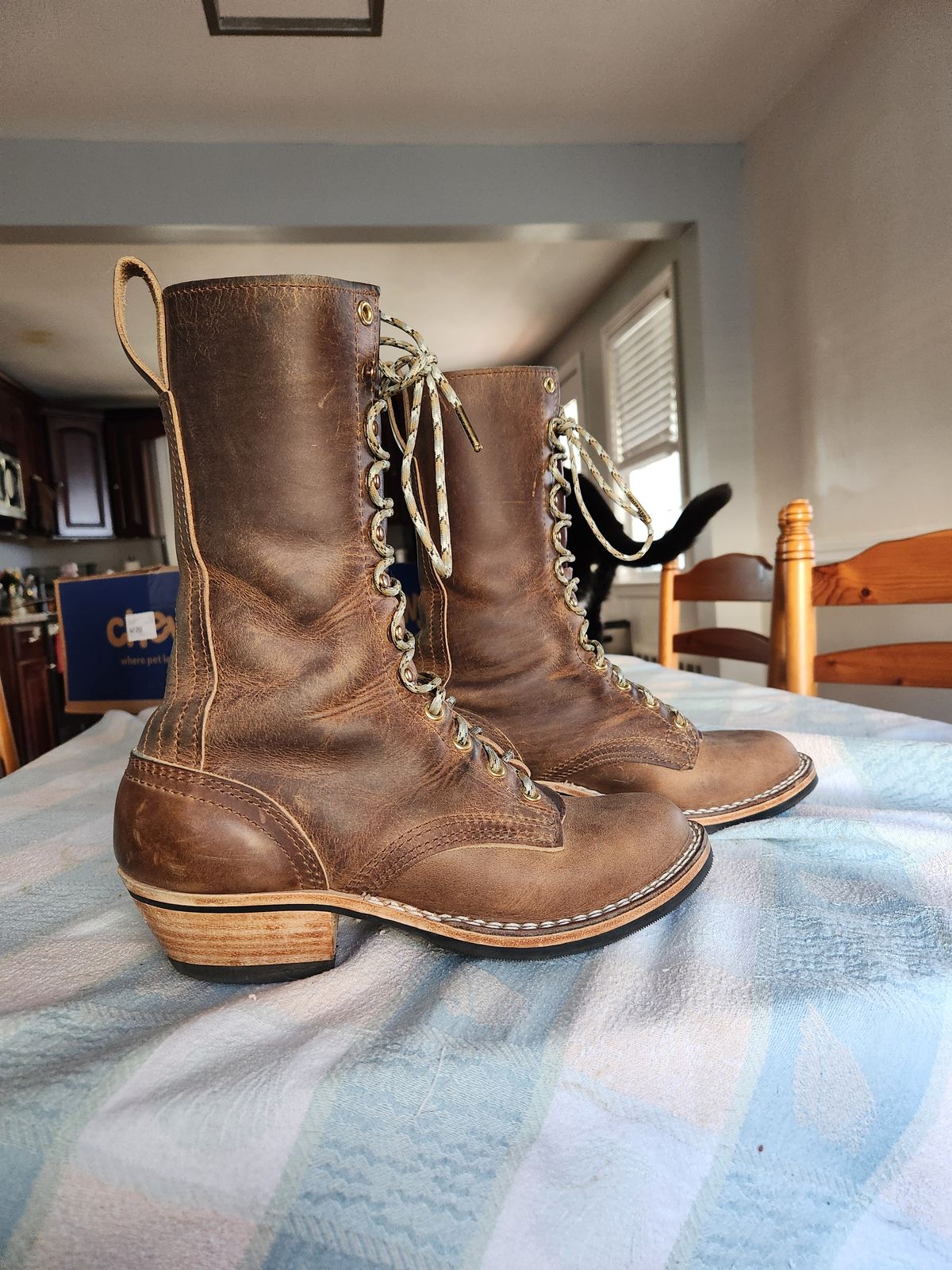 Photo by dufrau on December 3, 2025 of the Nicks Packer in Horween Predator Natural.