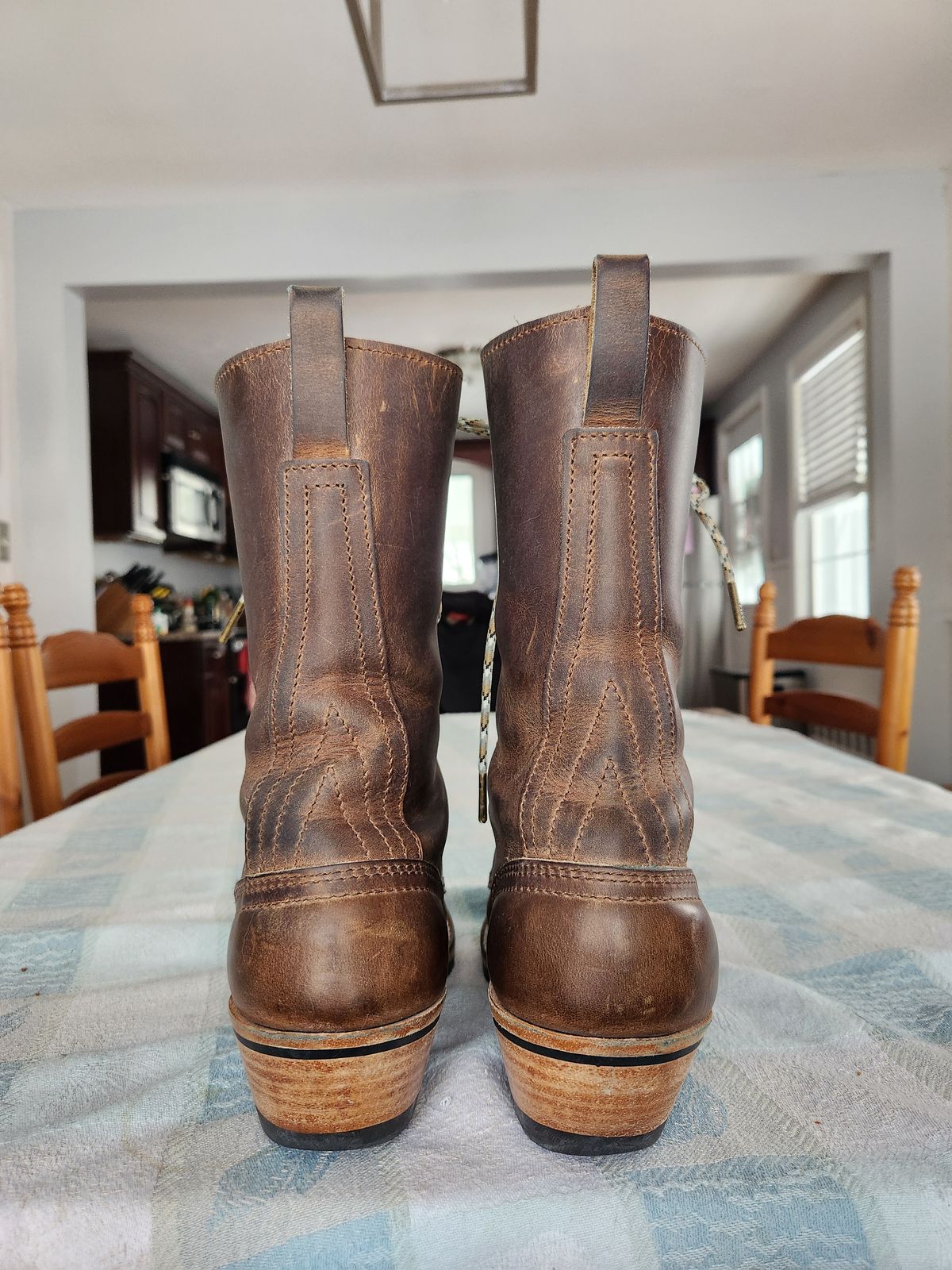 Photo by dufrau on February 1, 2026 of the Nicks Packer in Horween Predator Natural.