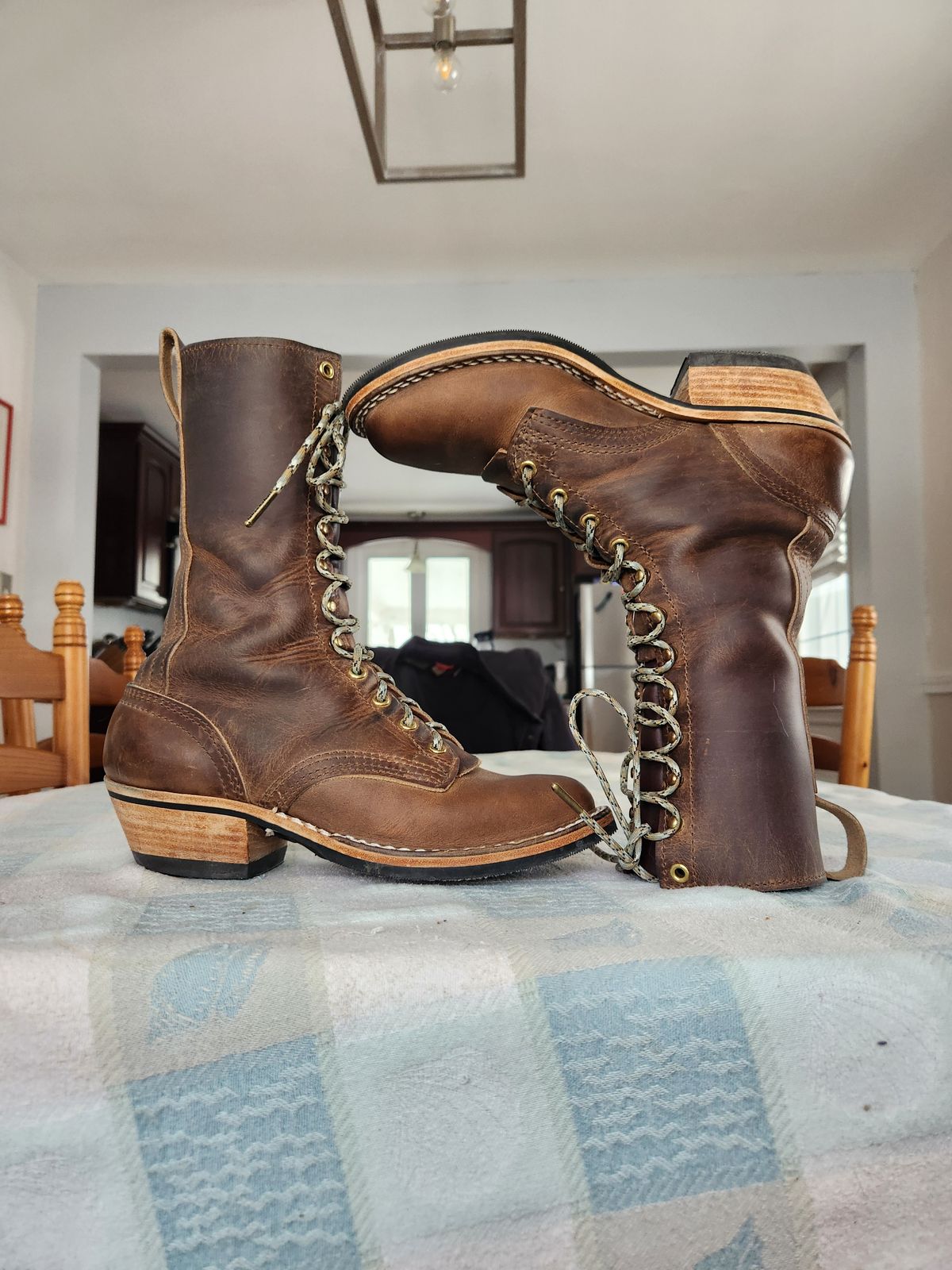 Photo by dufrau on February 1, 2026 of the Nicks Packer in Horween Predator Natural.