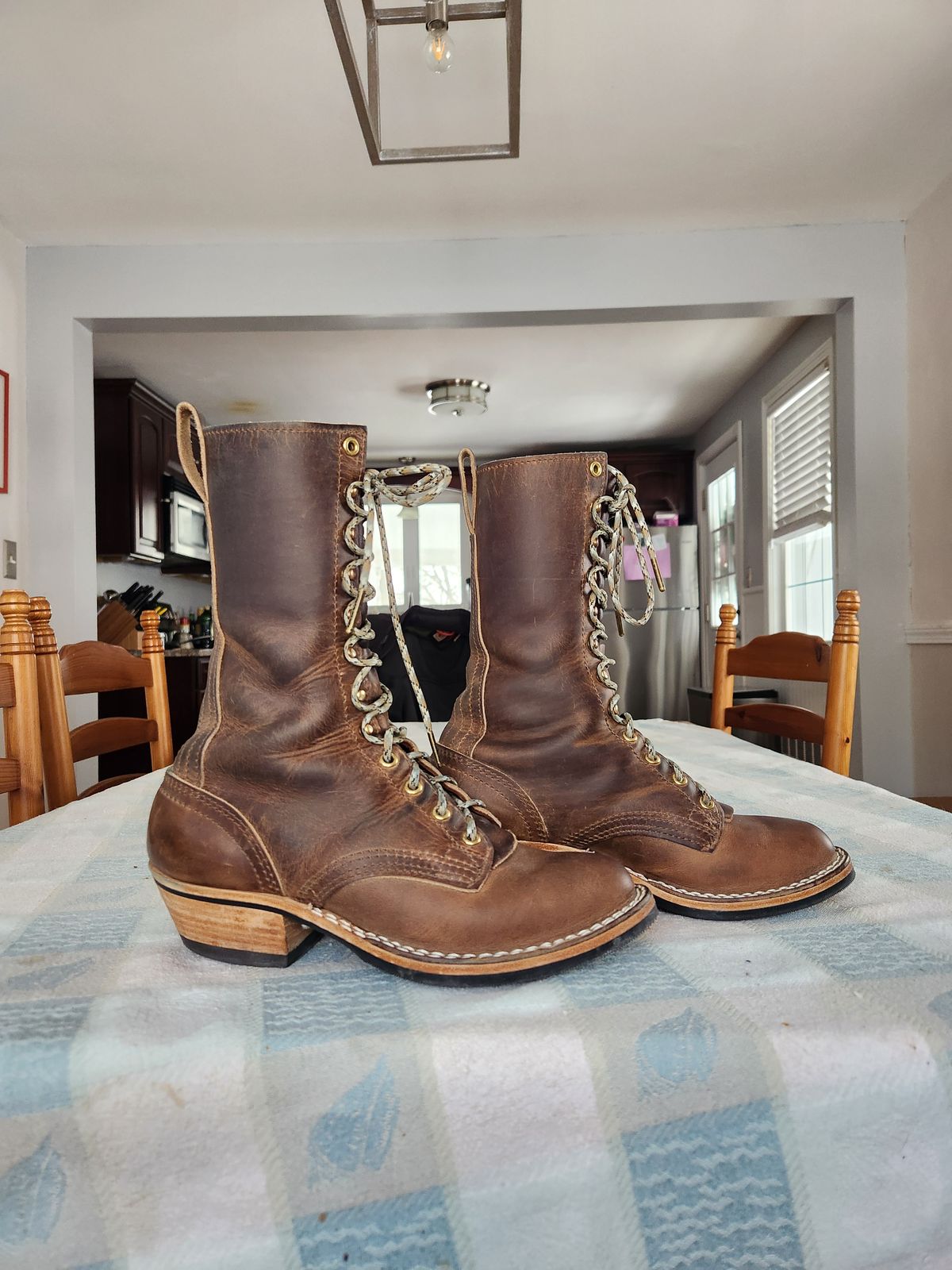 Photo by dufrau on February 1, 2026 of the Nicks Packer in Horween Predator Natural.