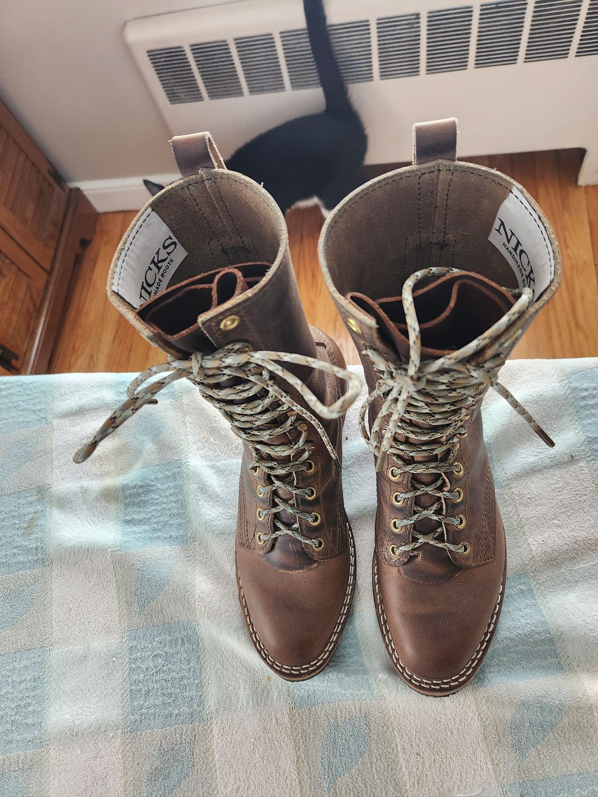 Photo by dufrau on February 1, 2026 of the Nicks Packer in Horween Predator Natural.