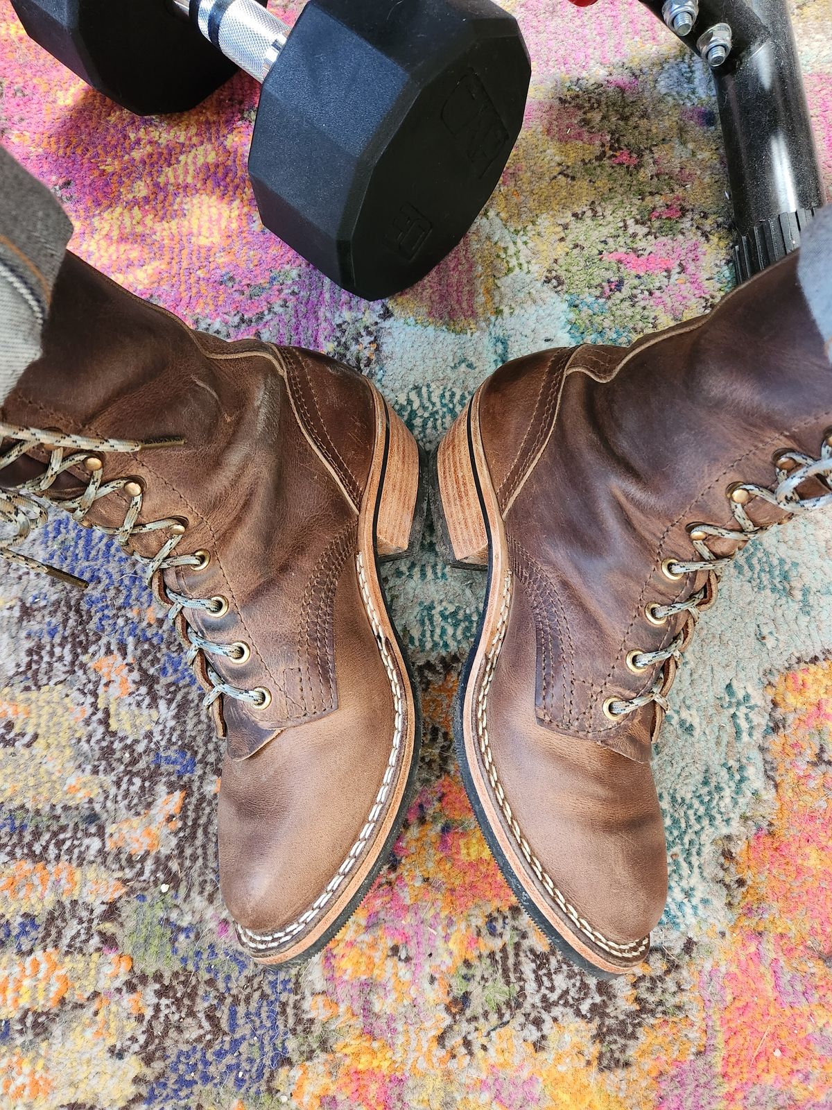 Photo by dufrau on February 28, 2026 of the Nicks Packer in Horween Predator Natural.