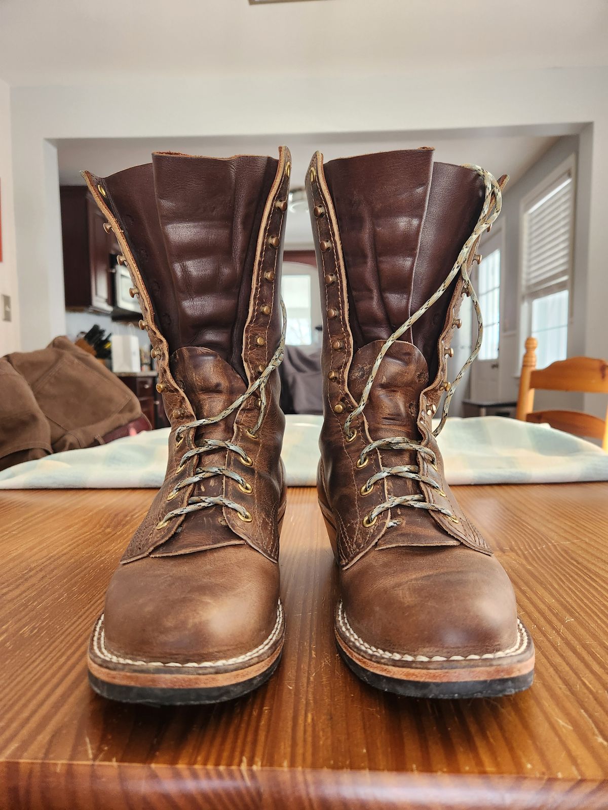 Photo by dufrau on March 1, 2026 of the Nicks Packer in Horween Predator Natural.