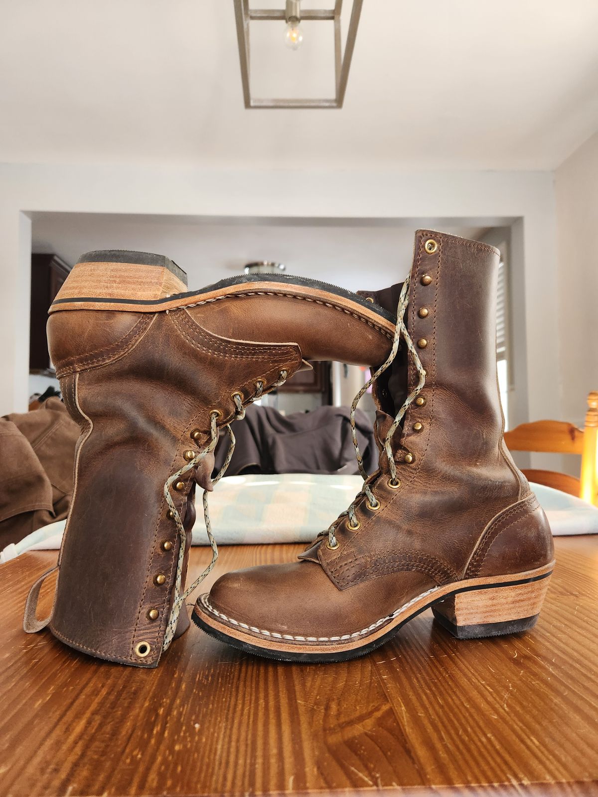 Photo by dufrau on March 1, 2026 of the Nicks Packer in Horween Predator Natural.