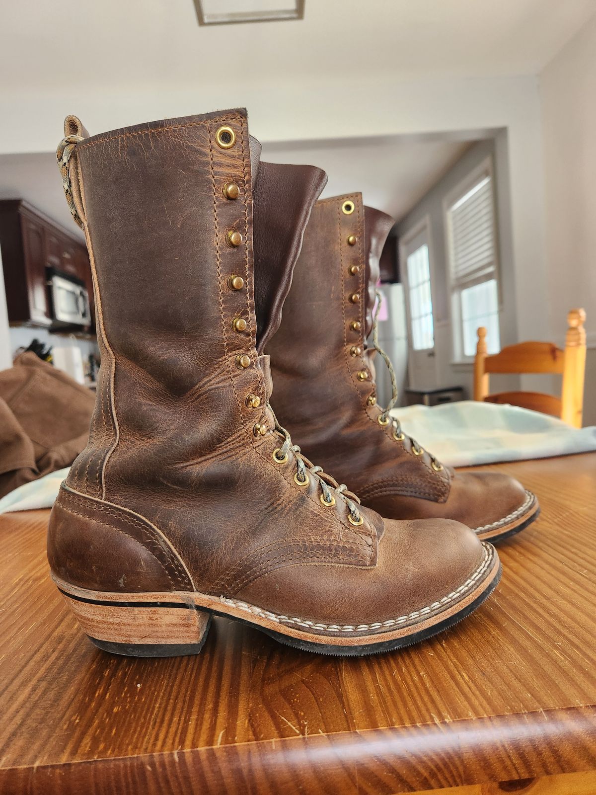 Photo by dufrau on March 1, 2026 of the Nicks Packer in Horween Predator Natural.