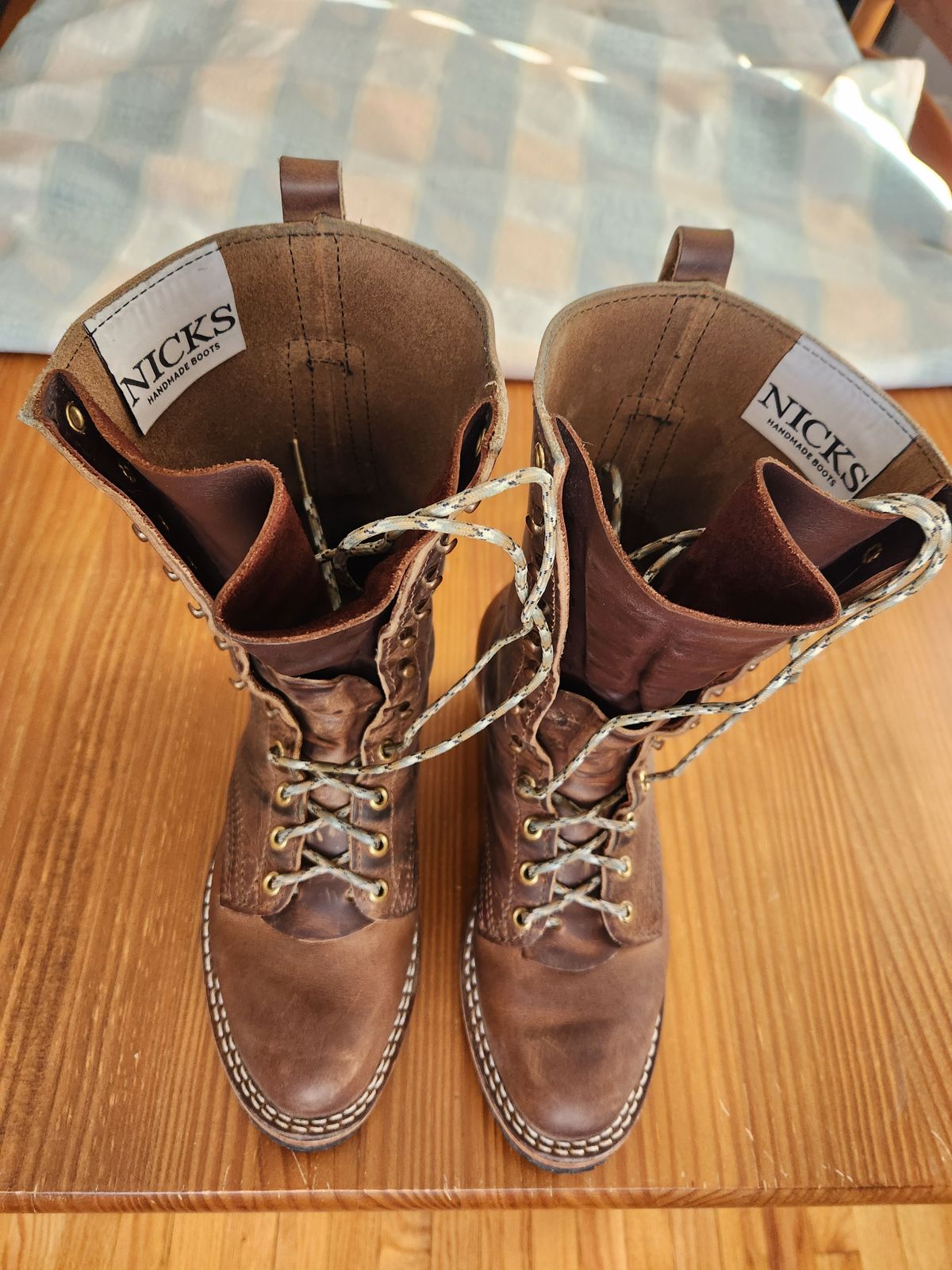 Photo by dufrau on March 1, 2026 of the Nicks Packer in Horween Predator Natural.