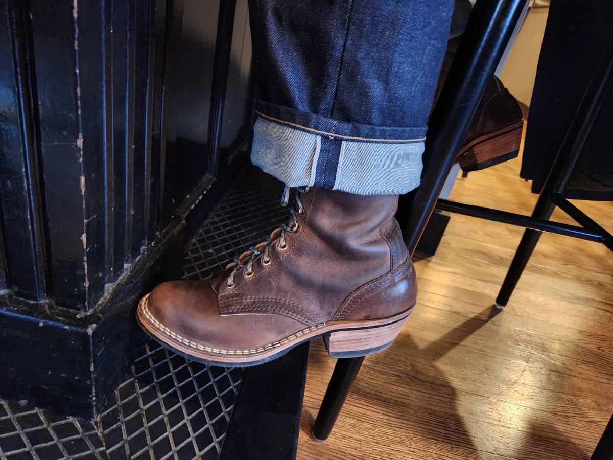 Photo by dufrau on March 18, 2026 of the Nicks Packer in Horween Predator Natural.